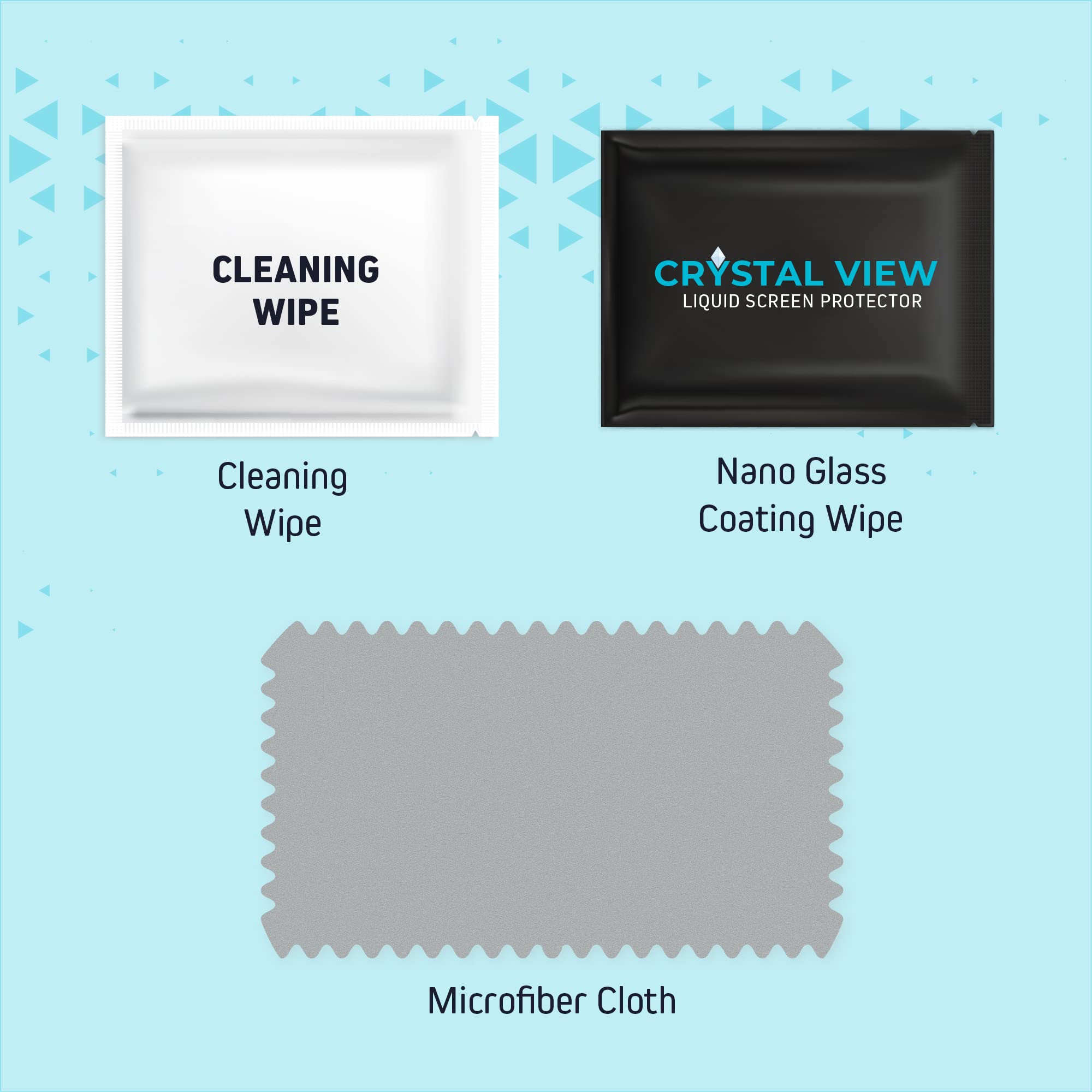 CRYSTAL VIEW Liquid Glass Screen Protector - Wipe On Scratch and Shatter Resistant Nano Protection for All Phones Tablets Smart Watches Universal
