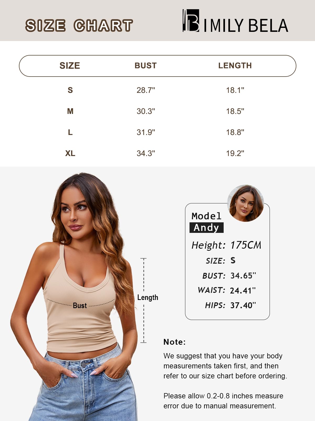 Imily Bela Womens Racerback Tank Tops Summer V Neck Ribbed Knit Yoga Workout Camisole Top Off-White