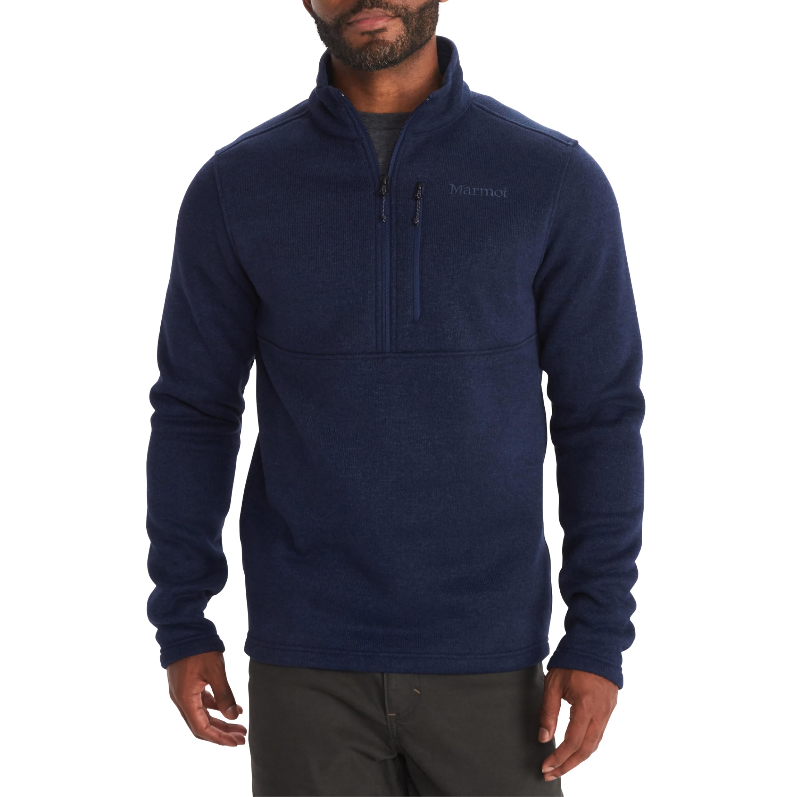 MARMOT Men's Drop Line 1/2 Zip Fleece Jacket, Arctic Navy, XX-Large