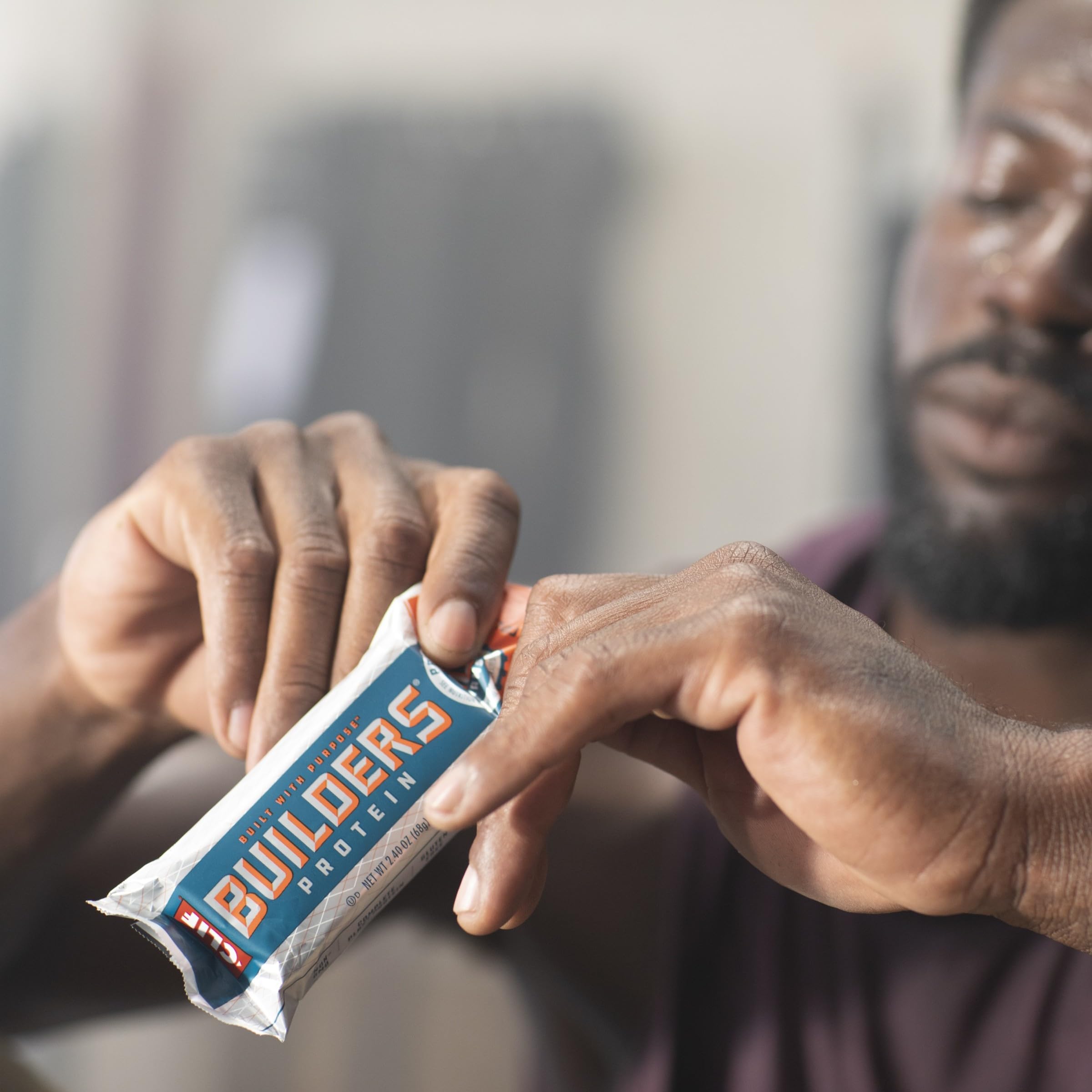 CLIF Builders - Chocolate Mint Flavor - Plant Based Protein Bars - Gluten Free - Non-GMO - Low Glycemic - 20g Protein - 2.4 oz. (6 Pack)