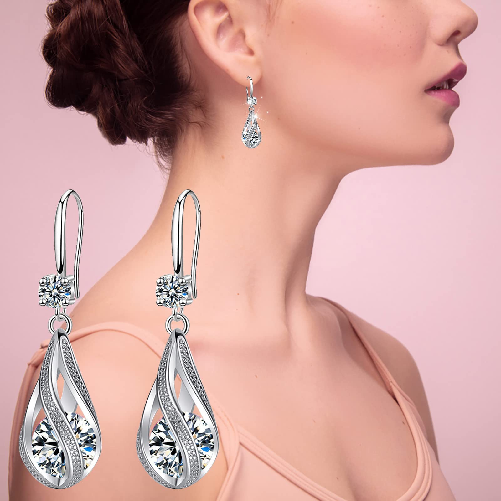 My+Orders Placed Recently by Me On Amaon 925 Sterling Silver Drop Earrings for Women Amaon Haul Store Trendy Gold Hypoallergenic Dangle Earrings Wedding Earrings Jewelry for Brides