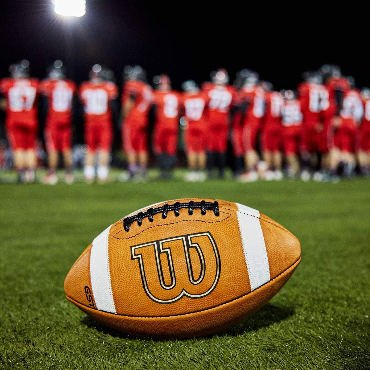 WILSON Sporting Goods GST Game Football - Official Size, (WTF1003B)