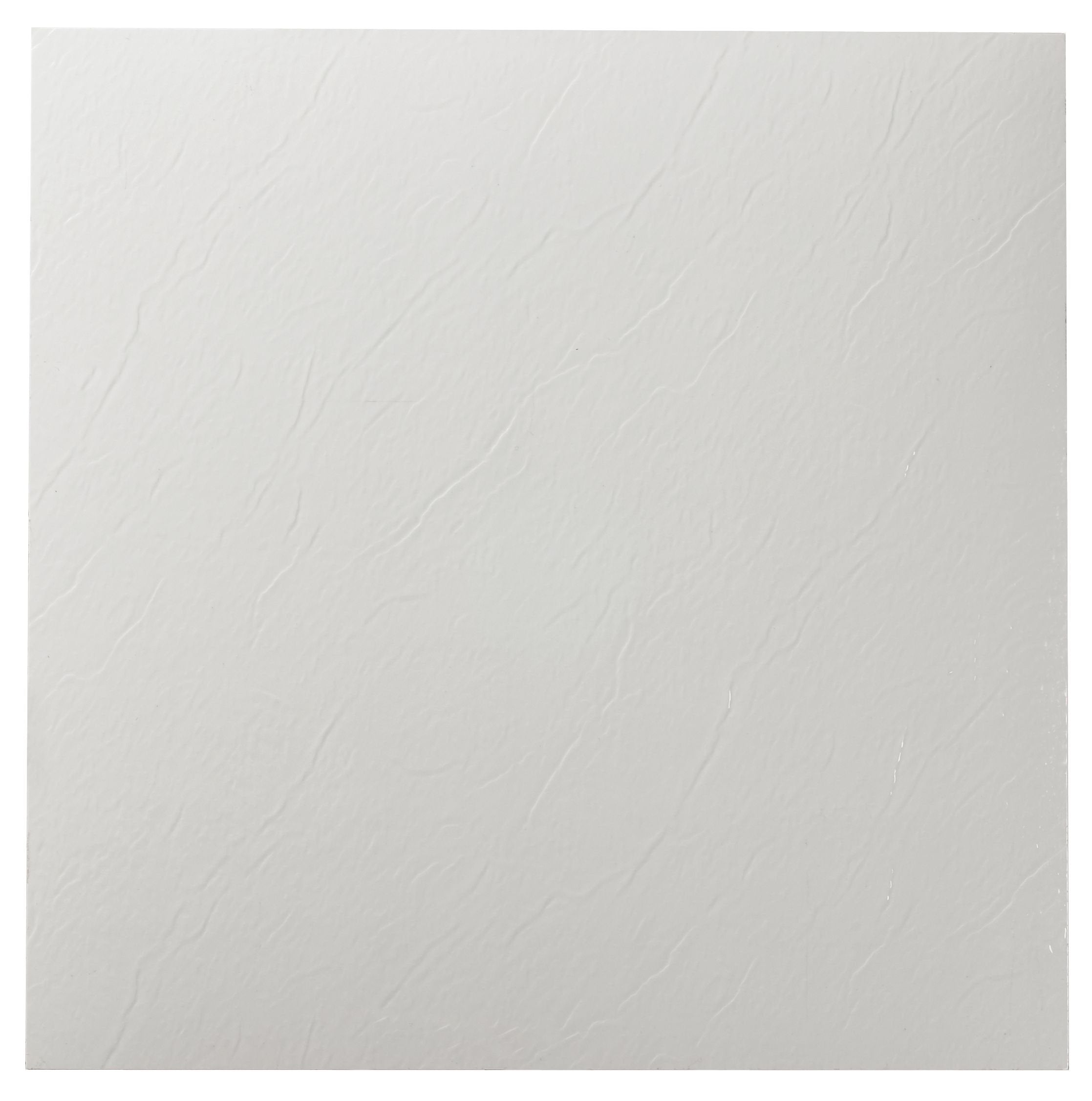 Nexus Self Adhesive 12-Inch Vinyl Floor Tiles, 20 Tiles - 12" x 12", White Slate Pattern - Peel & Stick, DIY Flooring for Kitchen, Dining Room, Bedrooms & Bathrooms by Achim Home Décor 20-pack