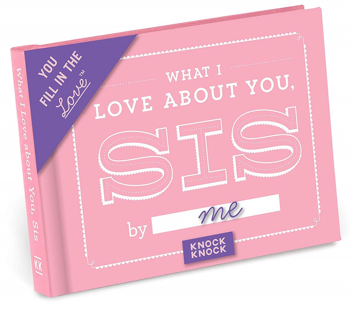 Knock Knock What I Love about You, Sister Fill in the Love Book Fill-in-the-Blank Gift Journal, 4.5 x 3.25-inches