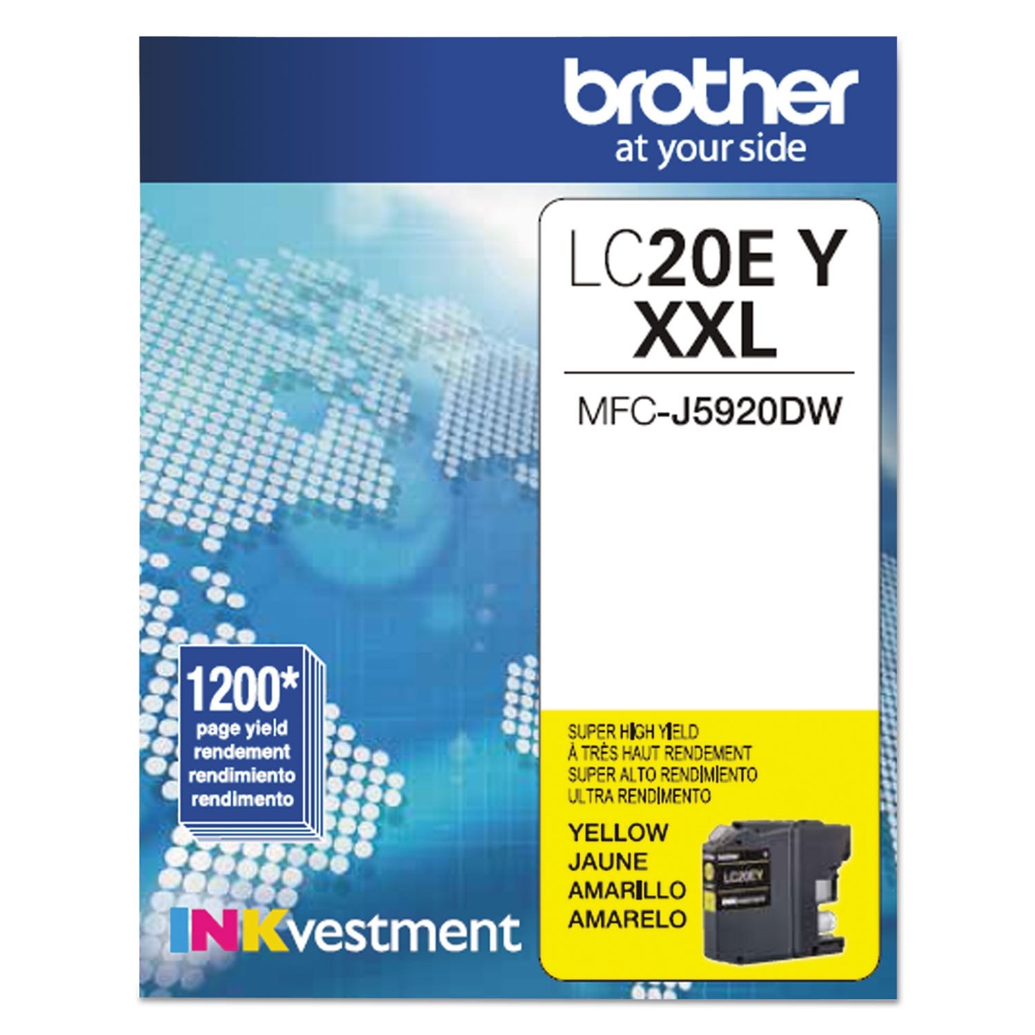 Brother LC20EY Super High Yield Yellow Ink Cartridge