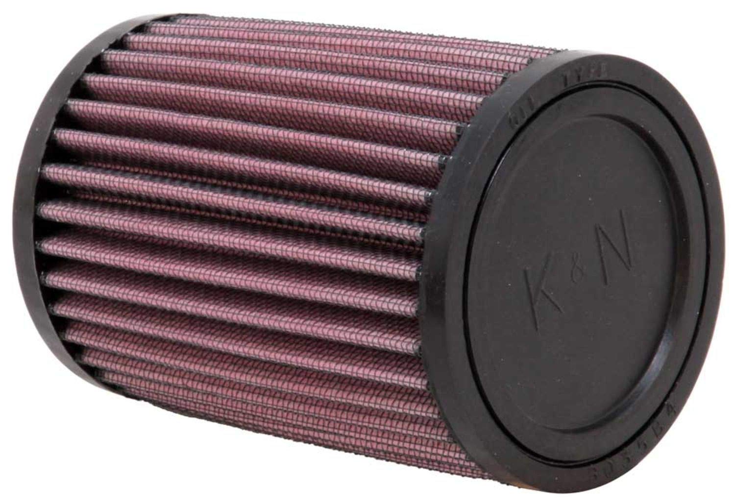 K&N Universal Clamp-On Air Intake Filter: High Performance, Premium, Washable, Replacement Air Filter: Flange Diameter: 1.75 In, Filter Height: 5 In, Flange Length: 0.625 In, Shape: Round, RU-0360