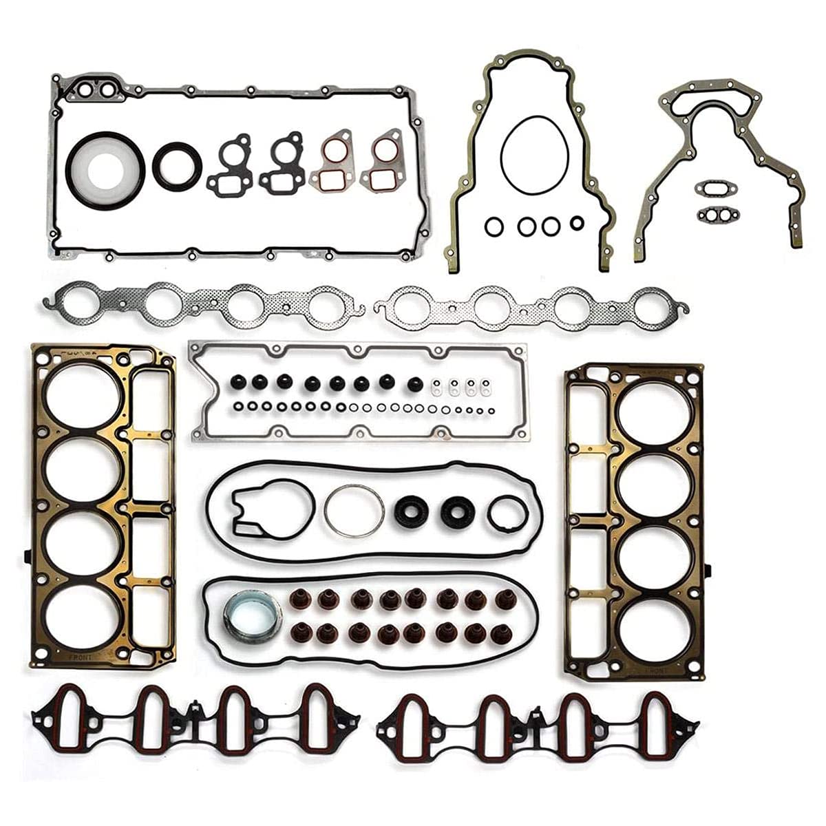 Vincos MLS Full Cylinder Engine Gasket Set HS26191PT-1 CS9284 Compatible with Avalanche/Suburban/Express/Savana 1500 5.3L Silverado/Sierra 1500 Tahoe Yukon 4.8L 5.3L V8 2004 2005 2006