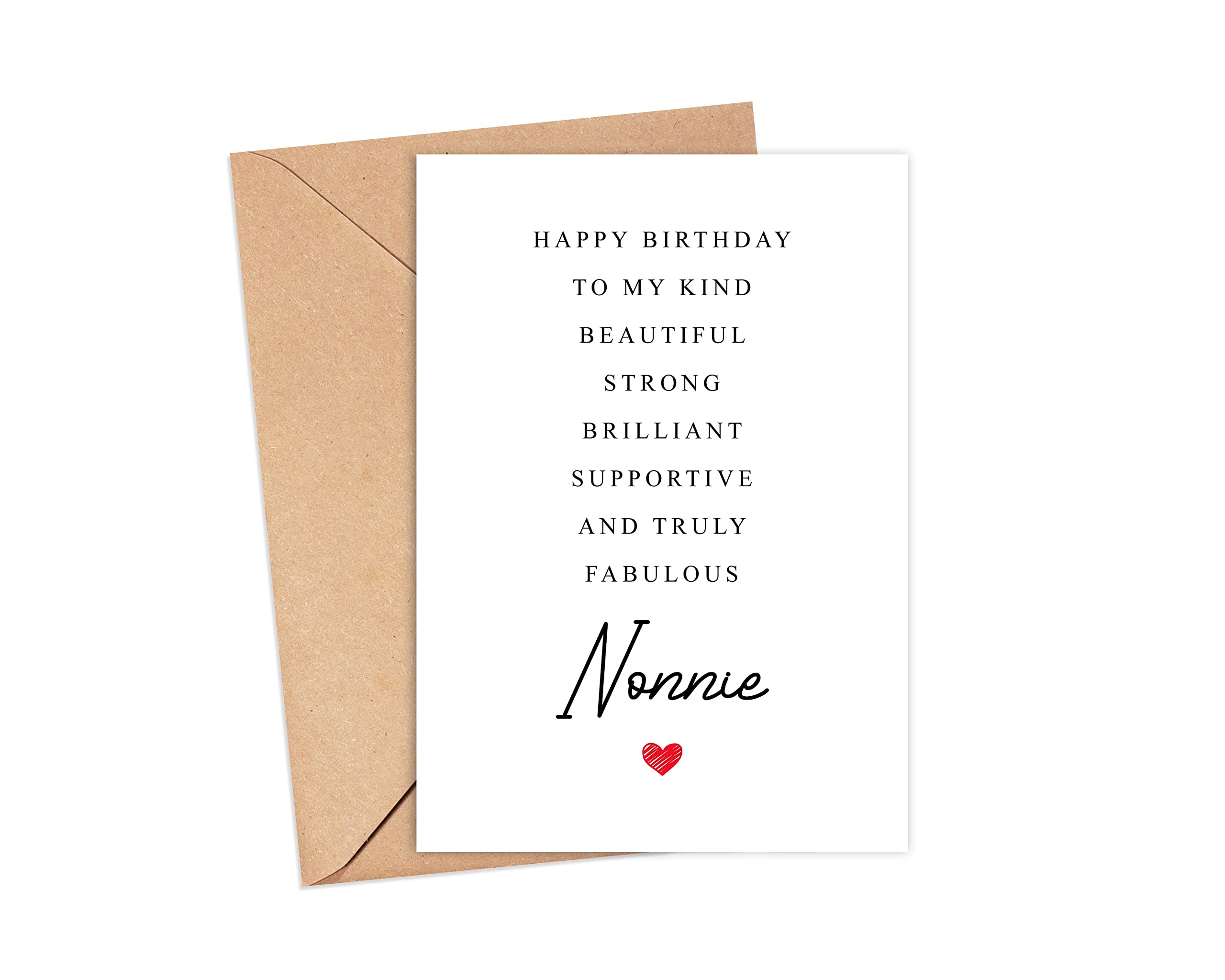 Nonnie Birthday Card Poem - Amazing Nonnie Gift - Birthday Card Nonnie - Special Nonnie Birthday Card - Birthday Card For Nonnie