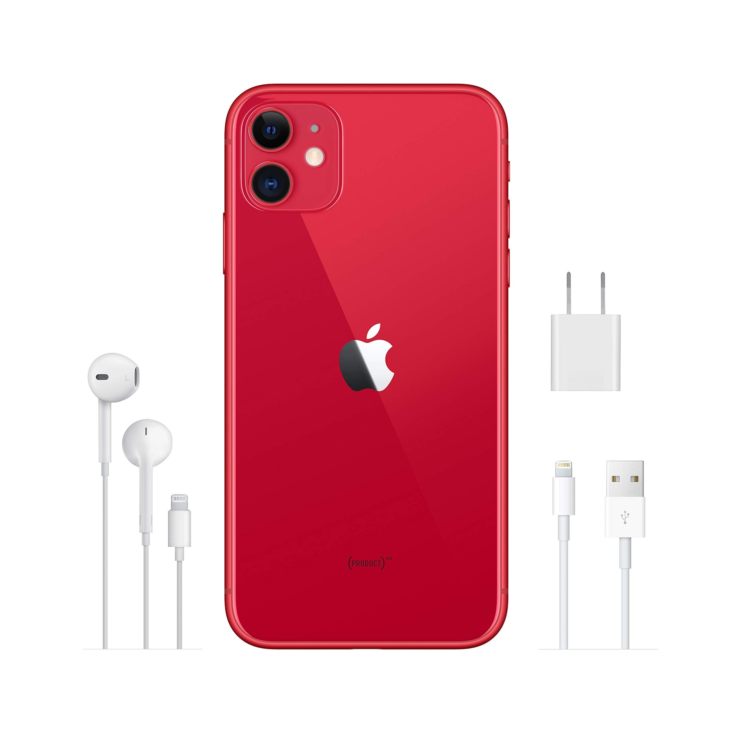 Apple iPhone 11, 64 GB, (PRODUCT)RED for Cricket Wireless (Renewed)