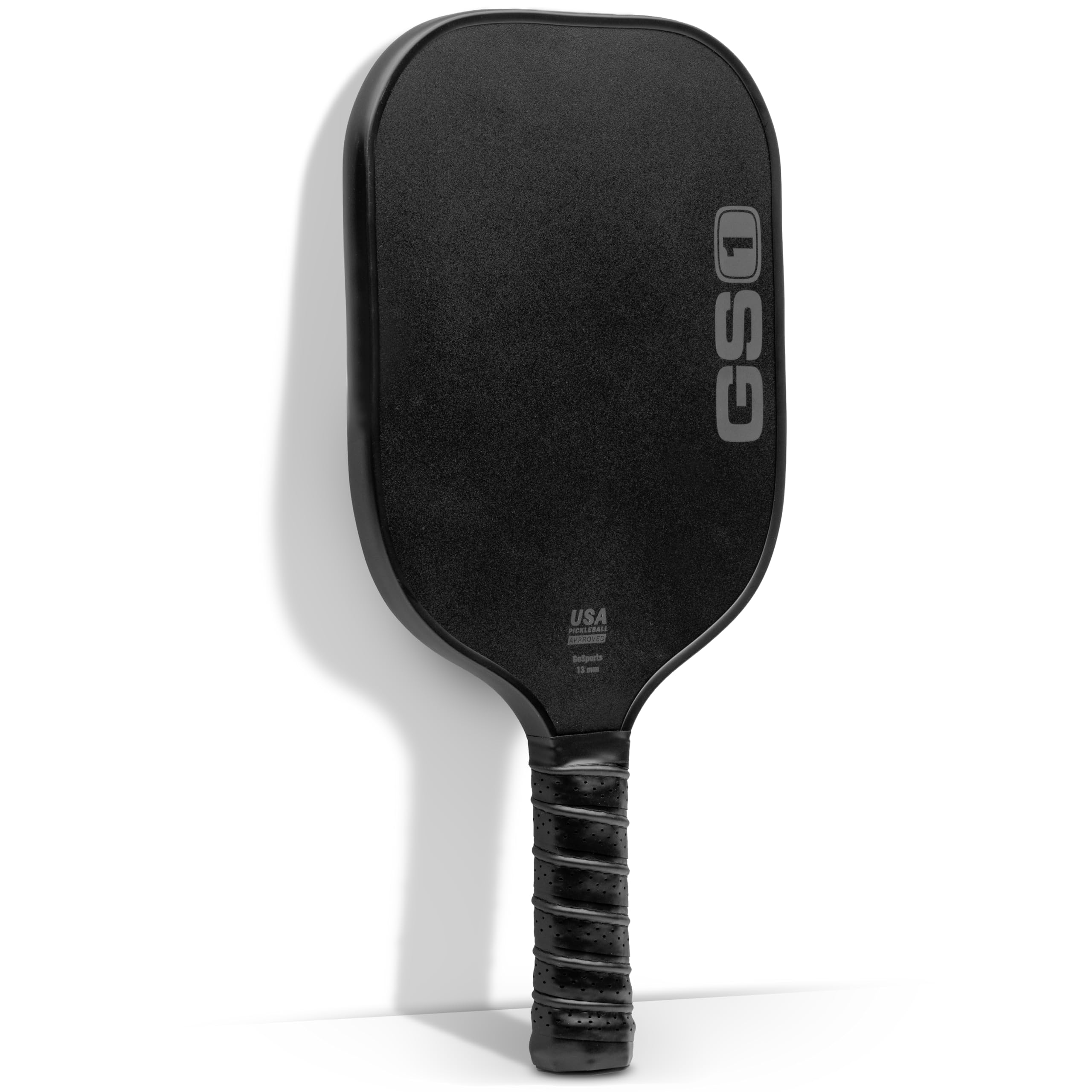 GoSports GS1 Pickleball Paddle - USAPA Approved Fiberglass Pickleball Paddle, Black