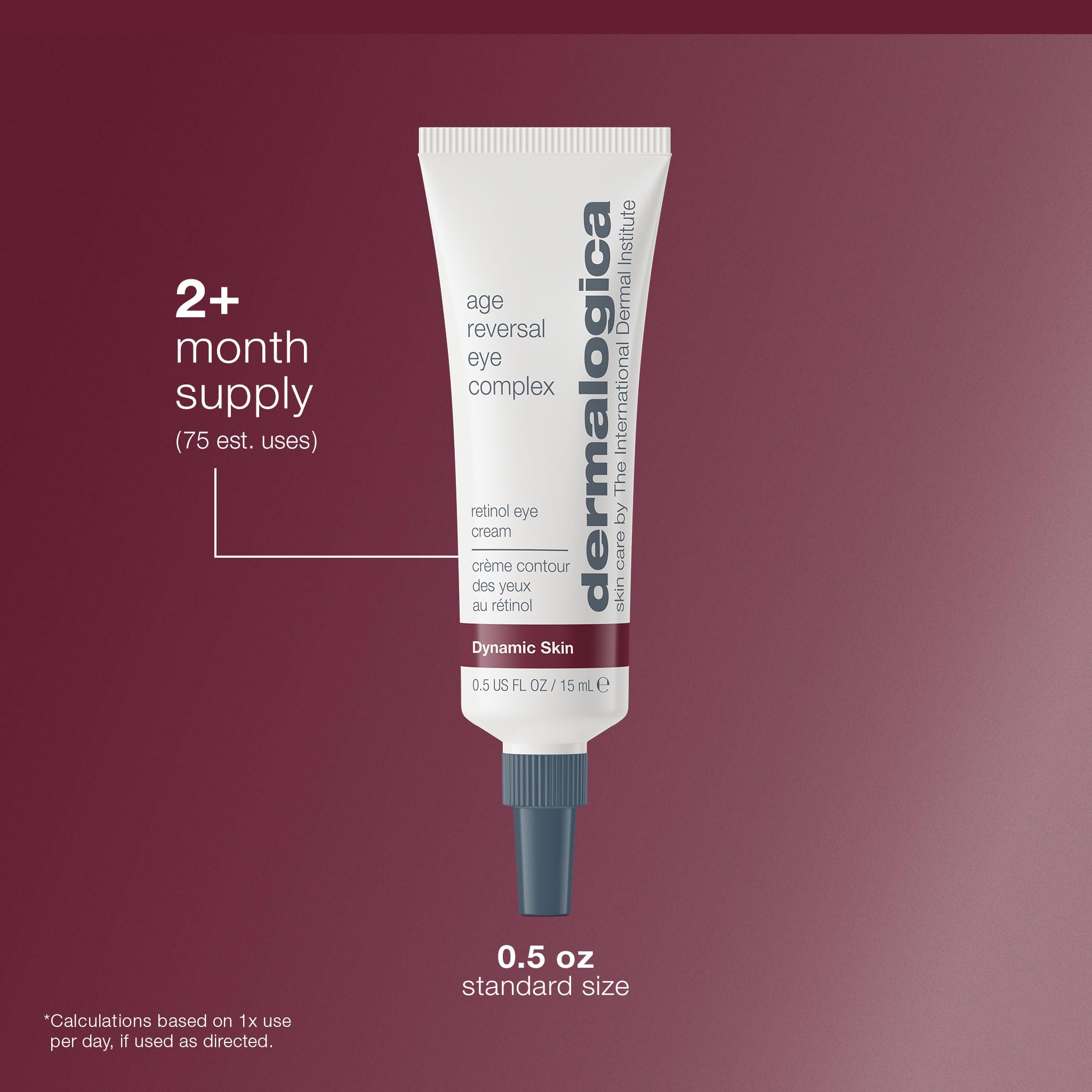 Dermalogica Age Reversal Eye Complex (0.5 Fl Oz) Anti-Aging Retinol Eye Cream - Targets and Reverses Signs of Skin Aging, Wrinkles and Dark Circles