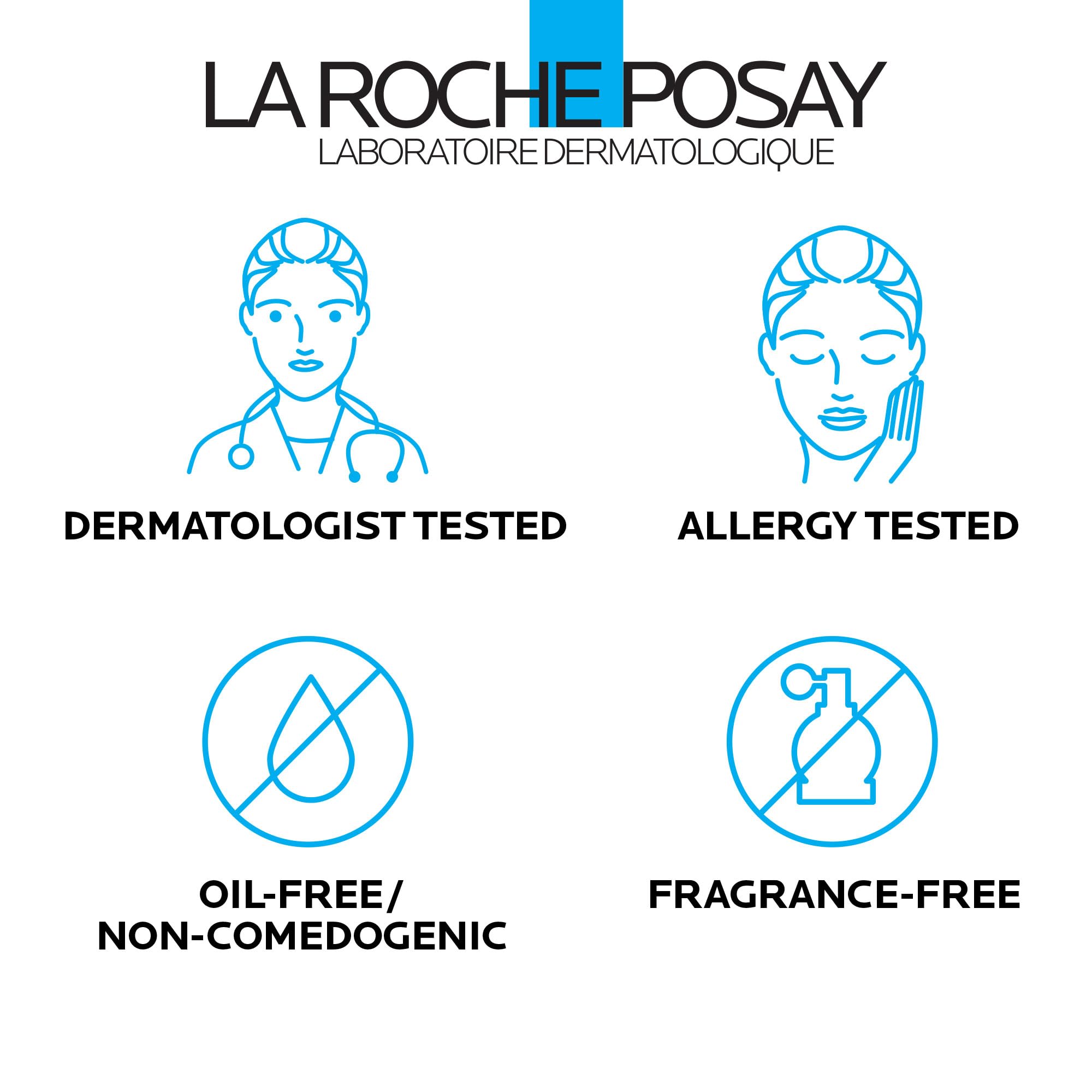 La Roche-Posay Toleraine Skin Care Set | Double Repair Face Moisturizer 100ml & Purifying Foaming Facial Cleanser 50ml | Oil Free Moisturizer & Face Wash For Oily Skin | Formulated with Niacinamide