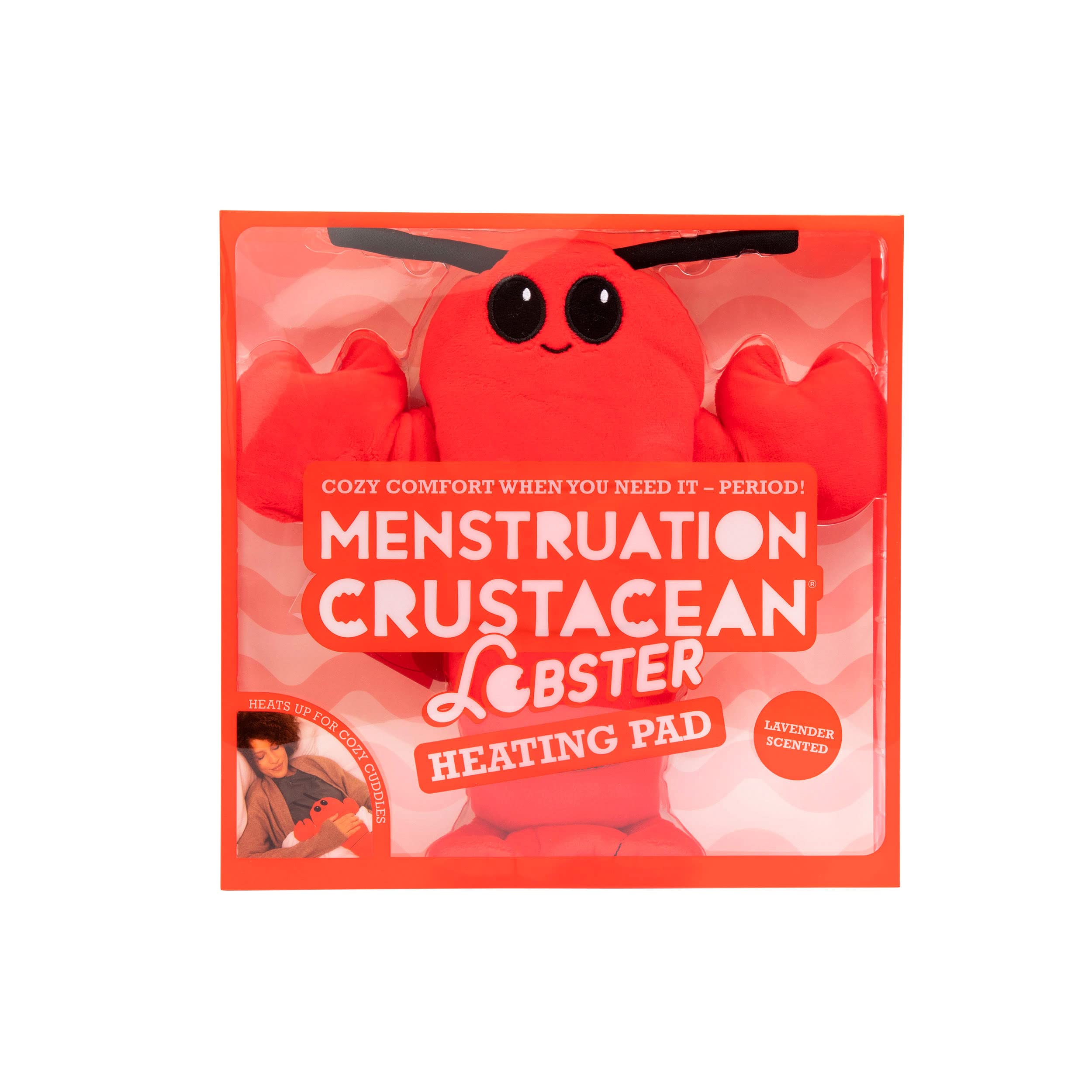 Menstruation Crustacean Lobster – The Original Viral Cuddly & Cute Plush Lavender Scented Heating Pad for Cramps