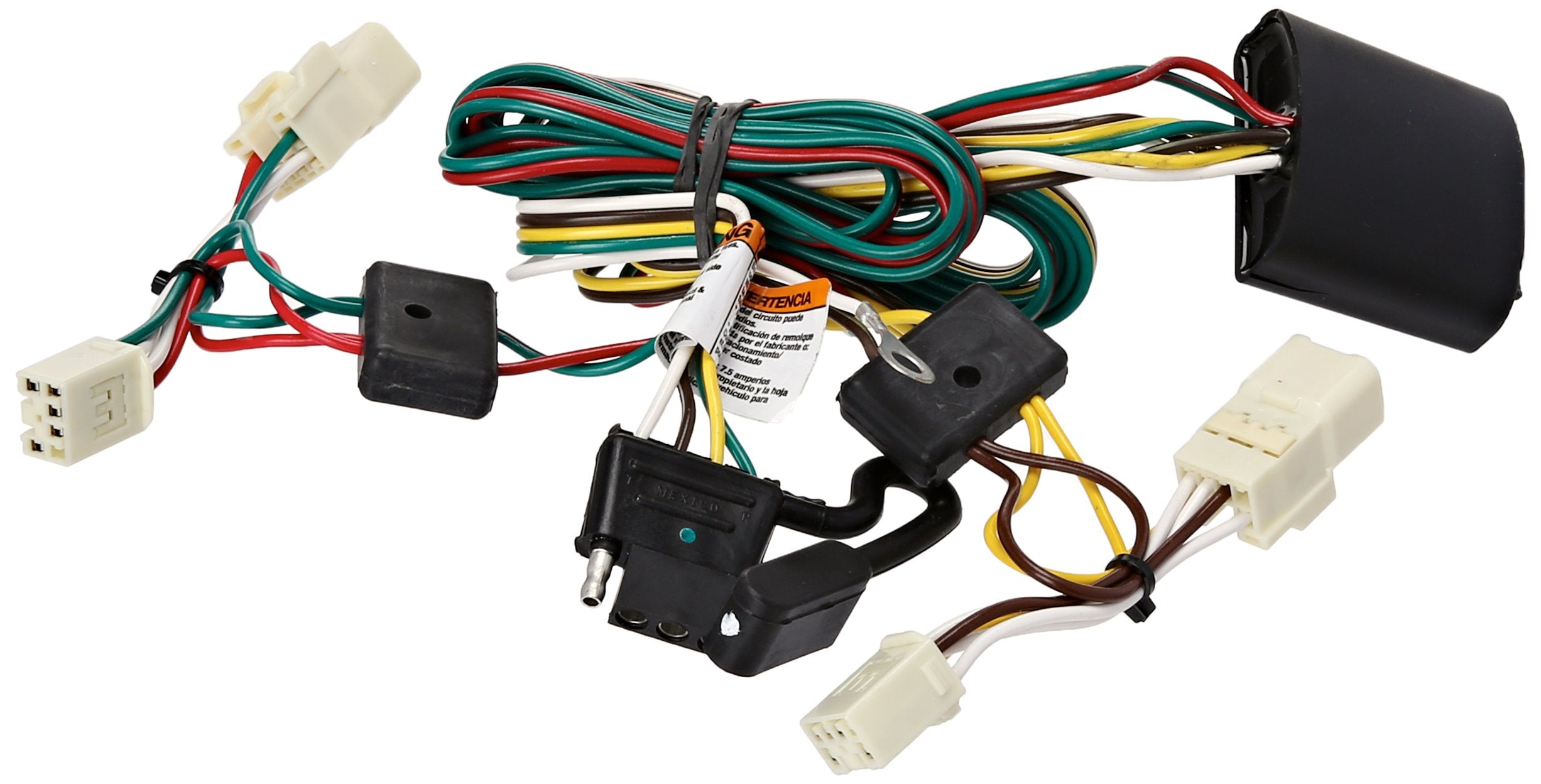 Tow Ready 118386 T-One Connector Assembly with Circuit Protected Converter, Silver