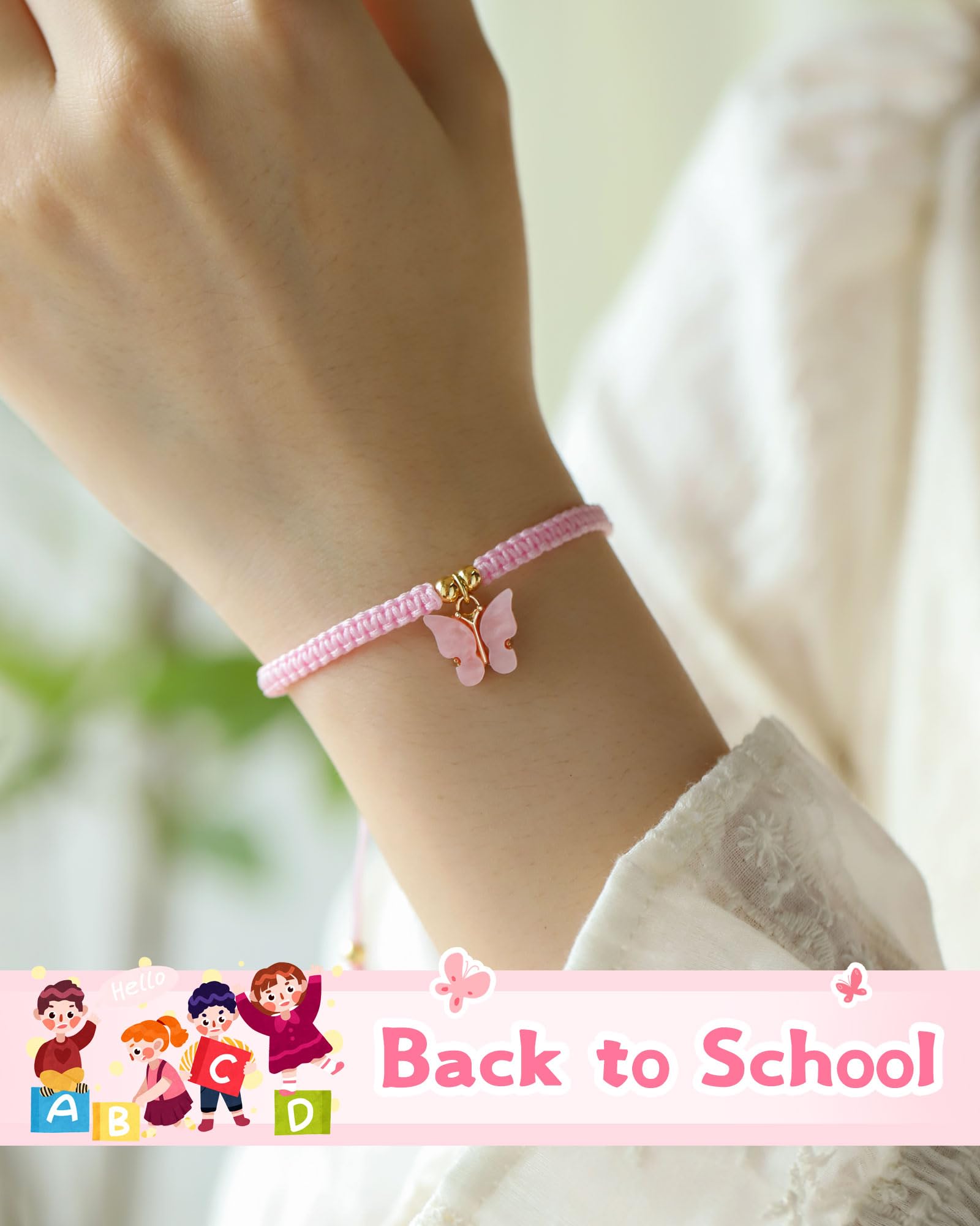 Kidbbi Back to School First Day of Kindergarten Bracelet First Day of School Bracelets Back to School Gifts for Kids Girls