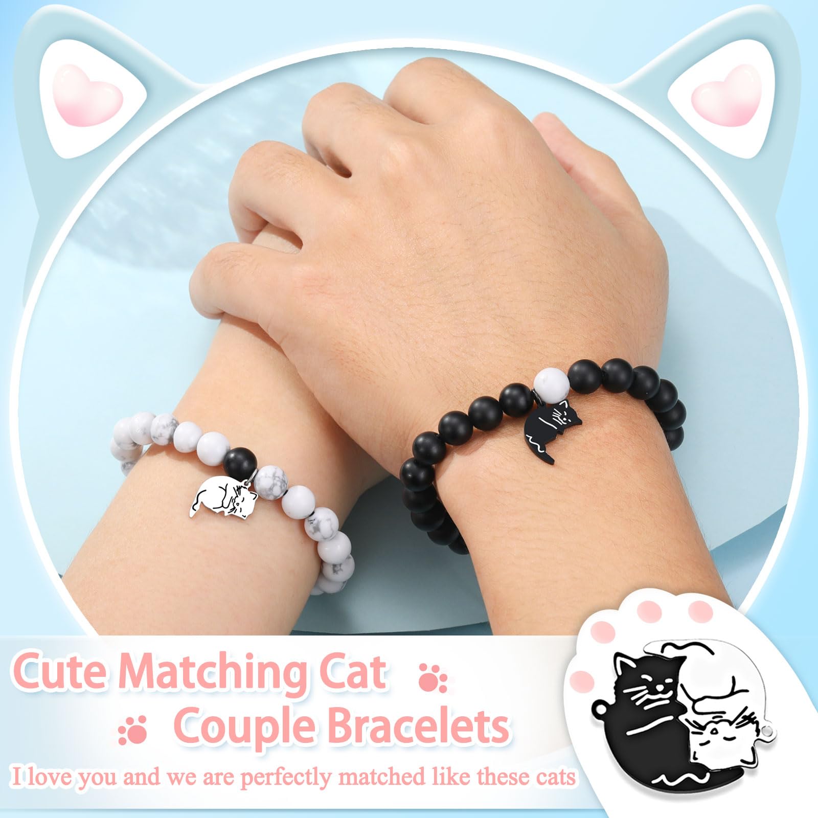 UNGENT THEM Gifts for Girlfriend, Christmas Anniversary Birthday Romantic I Love You Valentines Day Gifts for Her Girlfriends Bracelet