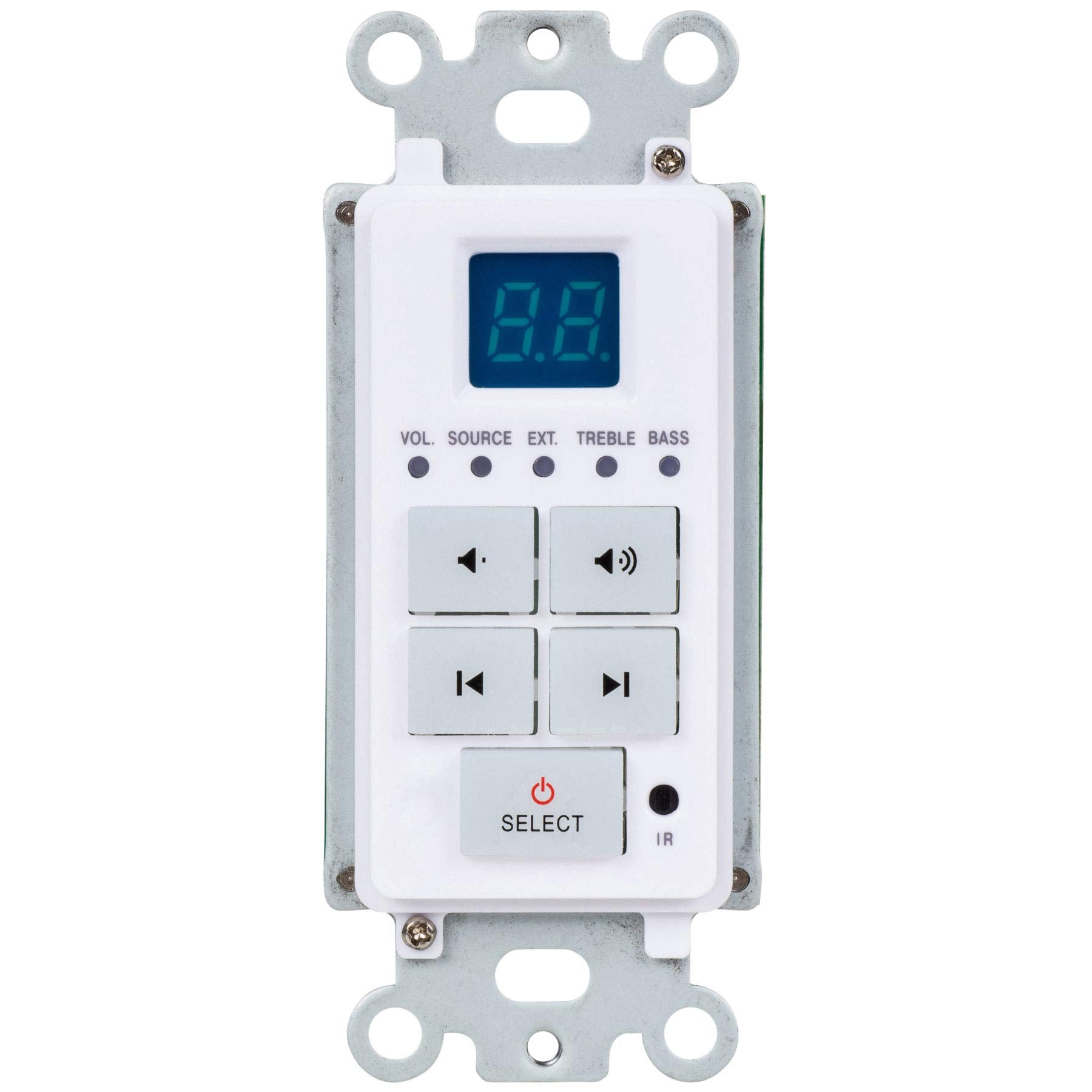 Dayton Audio DAX66 6-Source 6-Zone Distributed Whole House Audio System with Keypads 25 WPC