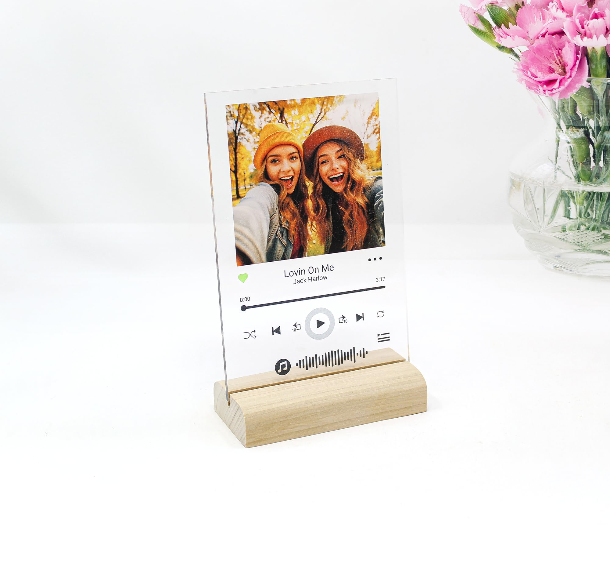 Personalized Acrylic Song | Acrylic Album Cover | Transparent Song | Multiple Size Options (Come with Stand) (4x6 inch)