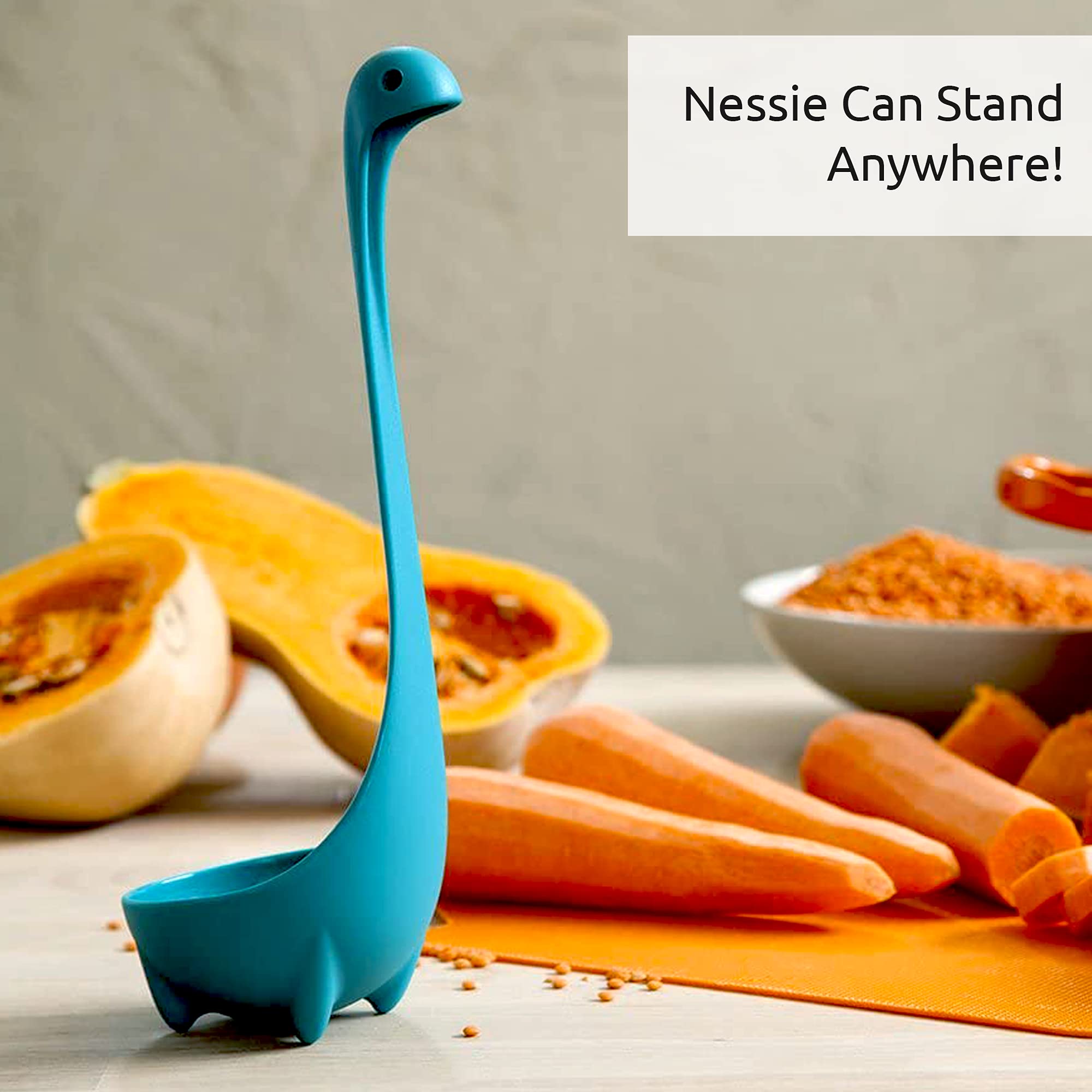 The Original Nessie Ladle by OTOTO - Soup Ladle, Cute Gifts, Funny Kitchen Gadgets, Loch Ness design, Cooking Gifts for Mom - Cute and Practical Kitchen Utensils - Unique Gifts for Women, Mothers Day