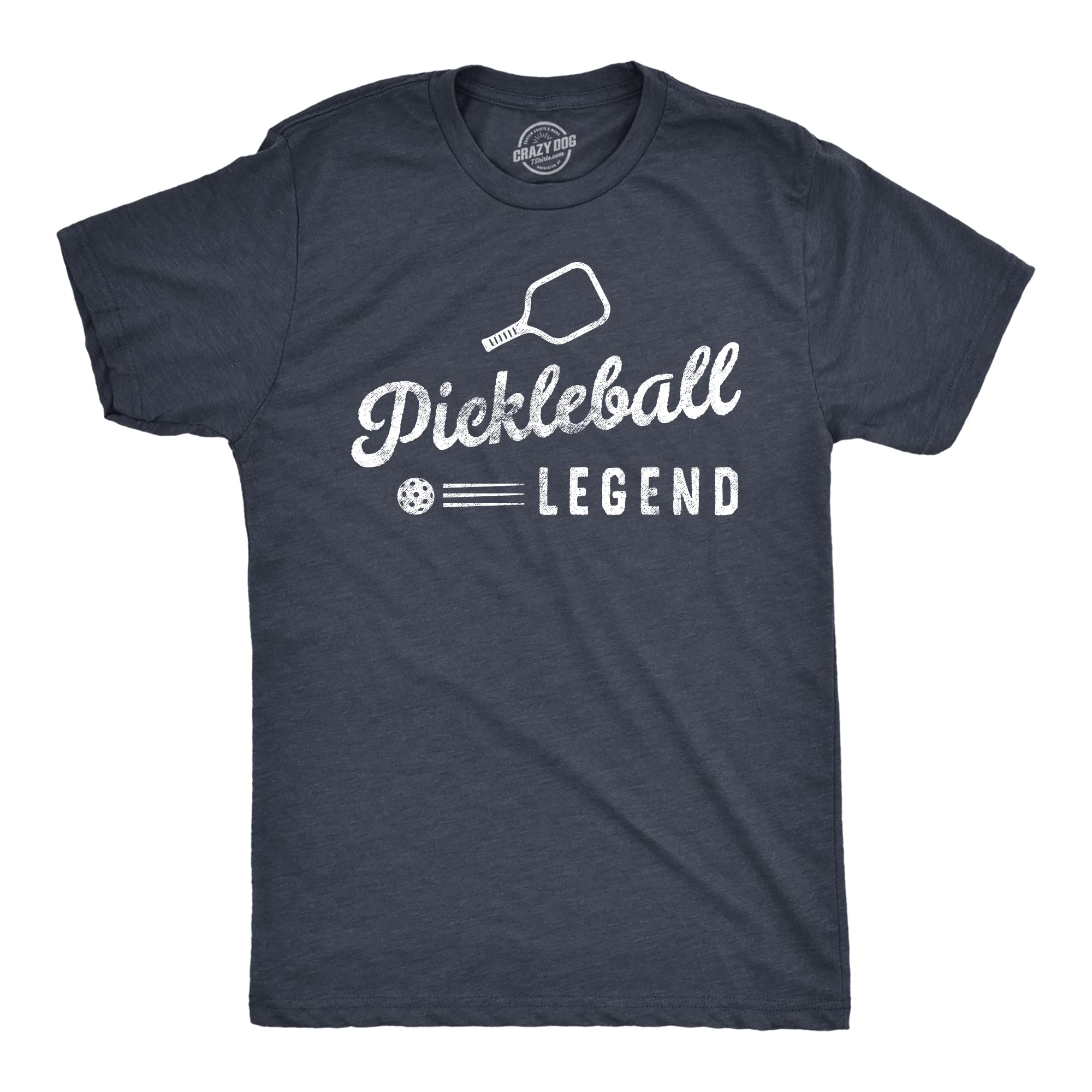 Mens Pickleball Legend T Shirt Funny Sarcastic Pickle Ball Lovers Paddle Tee for Guys Mens Funny T Shirts Sarcastic T Shirt for Men Funny Fitness T Shirt Navy - XL