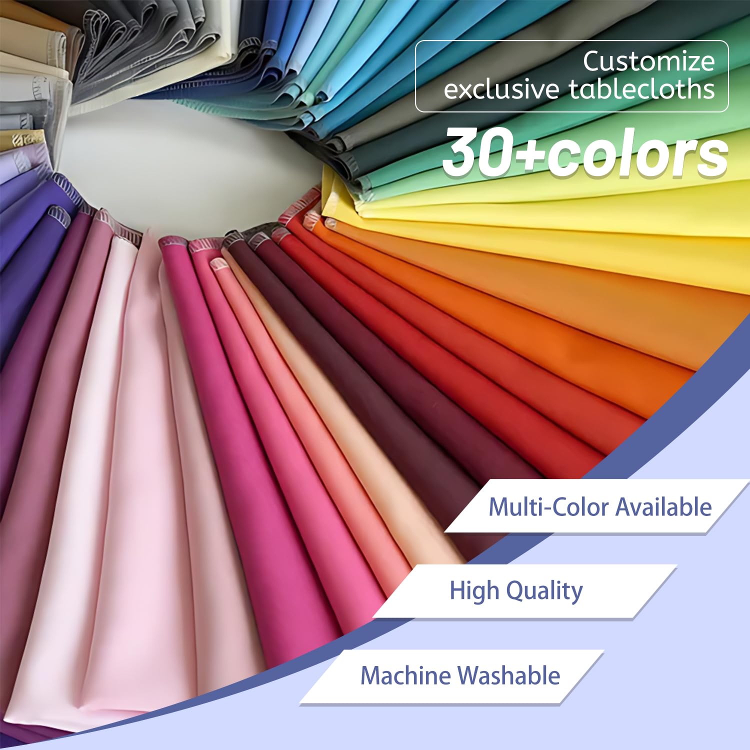 GagetElec Customized Table Cloth with Logo 4FT 5FT 6FT 8FT Personalized Tablecloth for Tradeshow Events Birthday Wedding Anniversary Tradeshow (4FT Open Back)