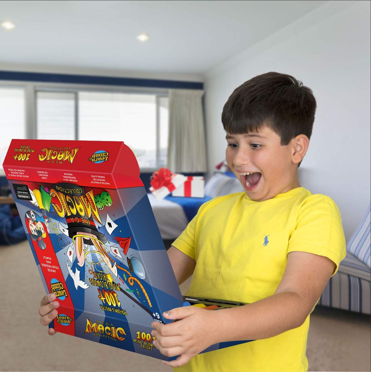 Learn & Climb Mega Magic Kit for Kids - Perform 100's of Today's Most Exciting Tricks - Magician Set with Tutorial Videos for Children Ages 6, 7, 8, 9, 10, 11, 12