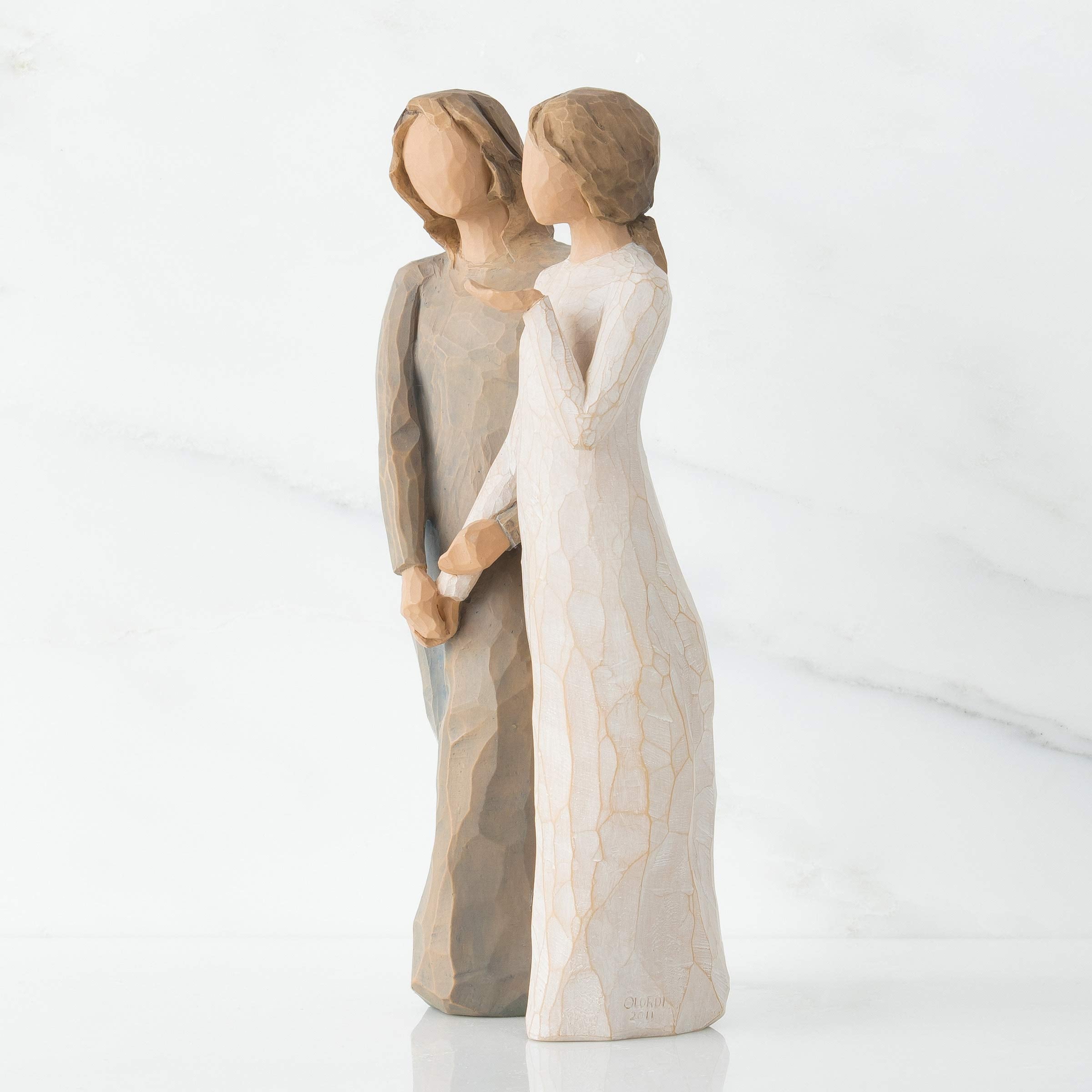 Willow Tree My Sister, My Friend, Walk with me. and Along The Way, We'll Share Everything, A Gift to Celebrate Supportive Friendships Among Women, Sisters, Co-Workers, Sculpted Hand-Painted Figure