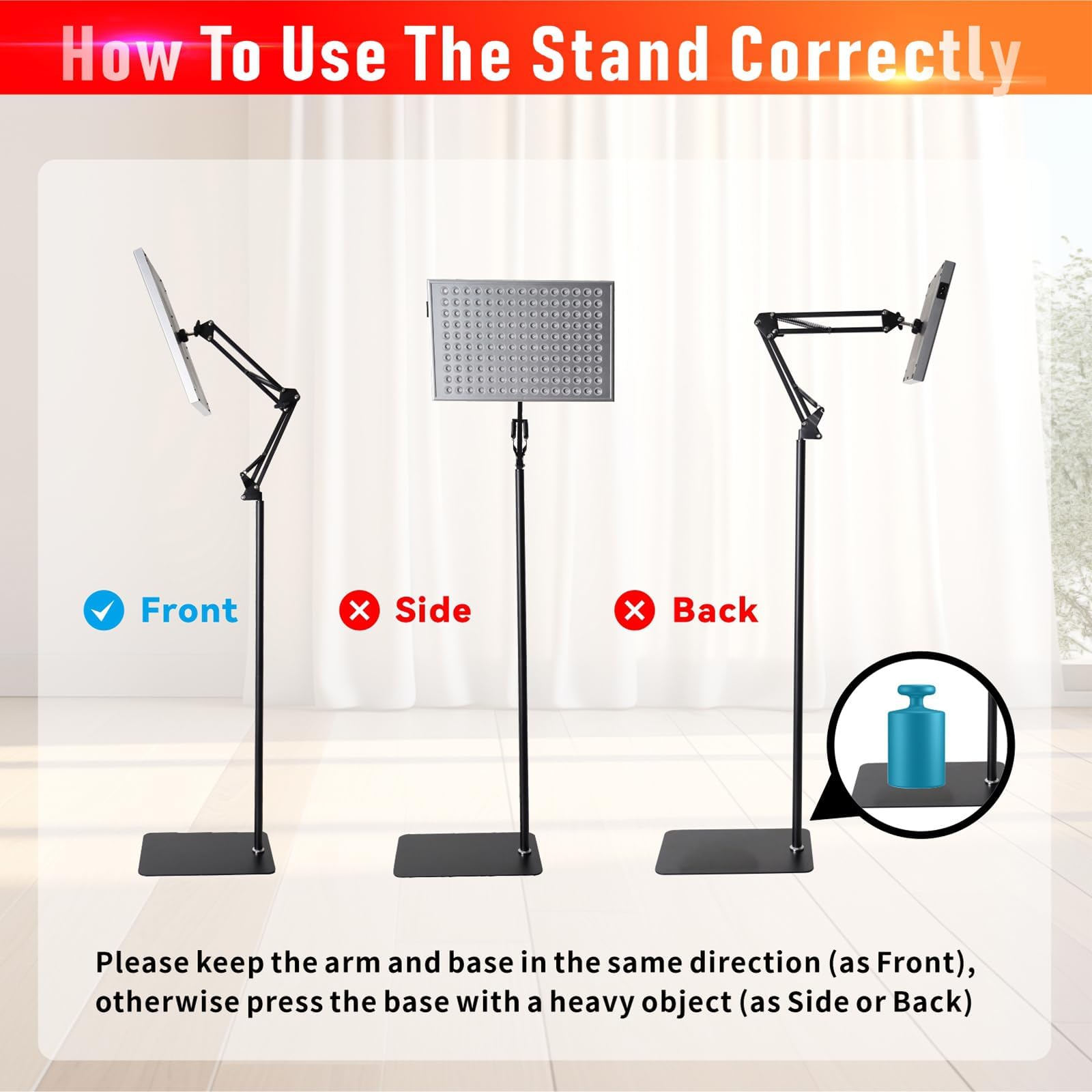 Red Light Therapy, Red Light Therapy Lamp for Body,Red Infrared Light Therapy Panel with Stand,Deep 660nm and 850nm Near Infrared Led Red Light Therapy Device at Home for Face Pain Skin Back