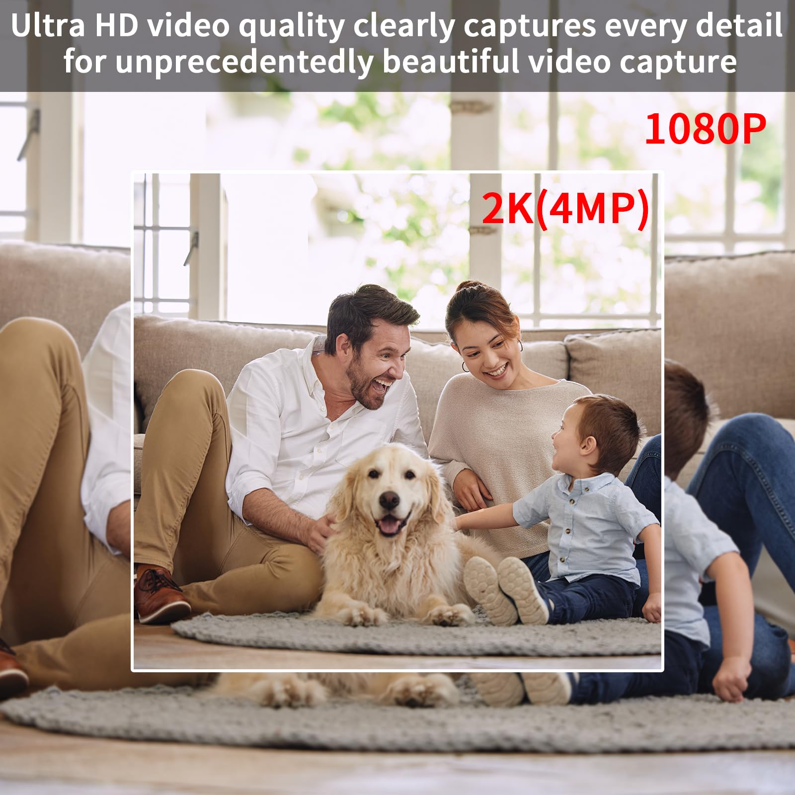 LUOHE Hidden Camera-Smoke Detector Camera-2K HD Wireless Secret Camera-Nanny Cam-Premium Indoor Hidden Security Camera Surveillance, Motion Alert,128GB SD Card Included