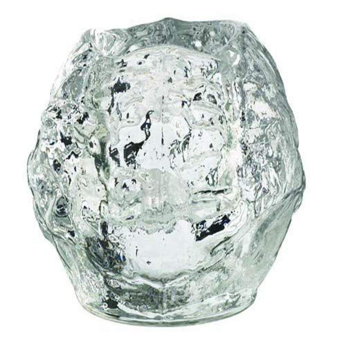 Kosta Boda Snowball Crystal Votive, 3.5" X 4.2"