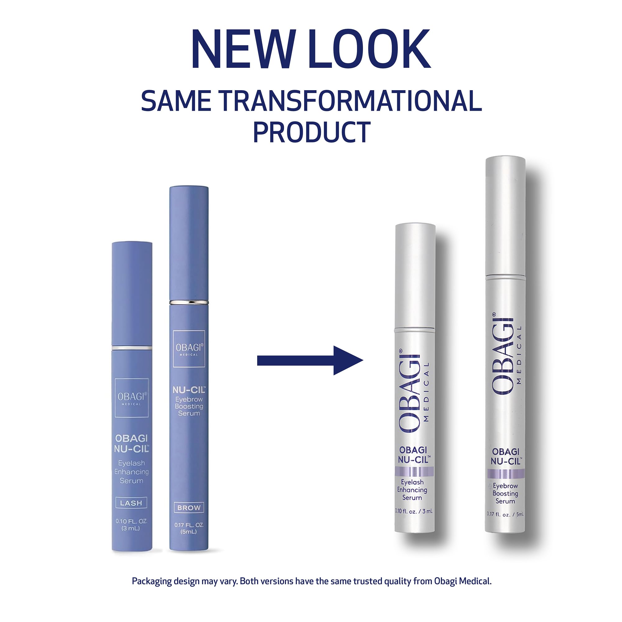 Obagi Nu-Cil Eyelash Enhancing Serum & Eyebrow Boosting Serum Set – Clinically Proven Formulas for Thicker & More Defined Looking Lashes & Fuller Looking Eyebrows