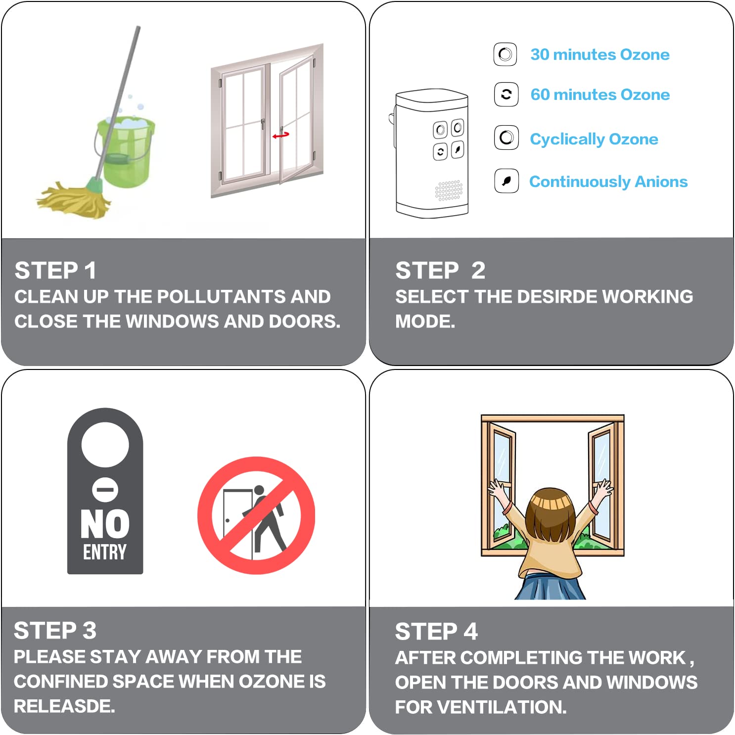 Mini Ozone & Ionic Air Purifier 2 in 1, Plug-in, New Released Promotion