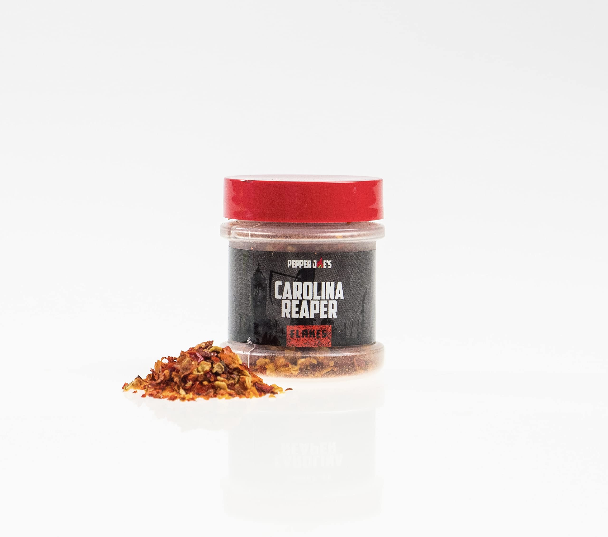 Pepper Joe’s Carolina Reaper Pepper Flakes – World’s Hottest Chili Pepper Flakes – 1/2oz Shaker Jar – Pure Crushed Hot Pepper Flakes for Spicy Cooking