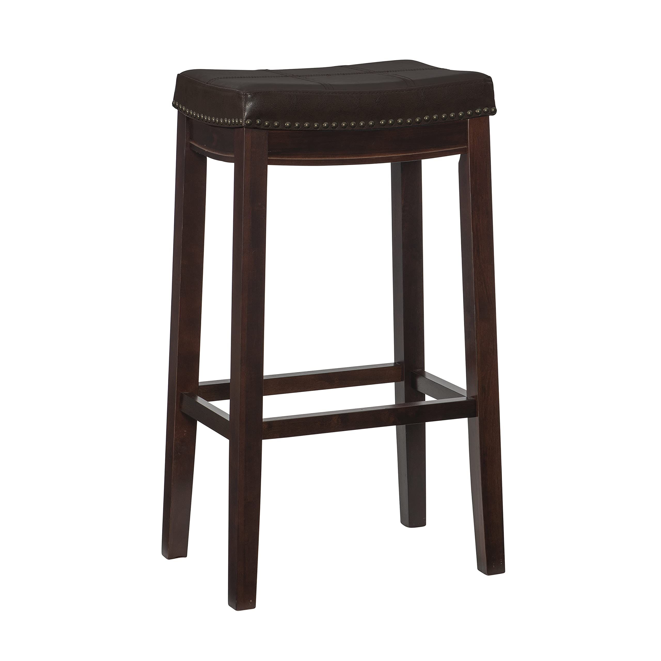 Linon Home Décor Kingston, 32" x 18.75" x 13.25", Model Number: 55816BRNPU-01-KD-U