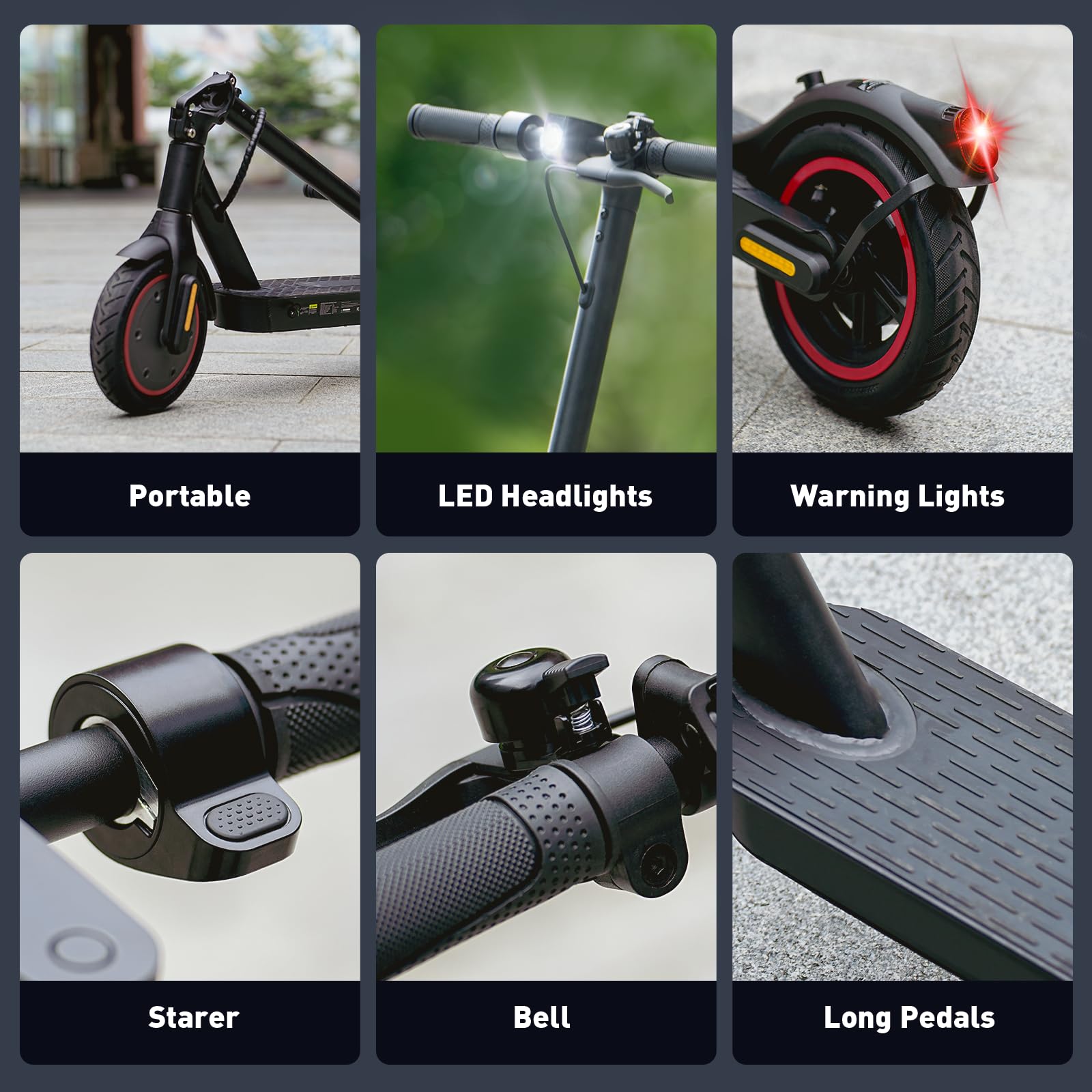 Fcgeoi Electric Scooter, 500W Powerful Motor, 18 MPH Top Speed, 21 Miles Long Range, 8.5" Tires EScooter, Drum Brake, Foldable Lightweight Commuting Electric Scooter for Adults