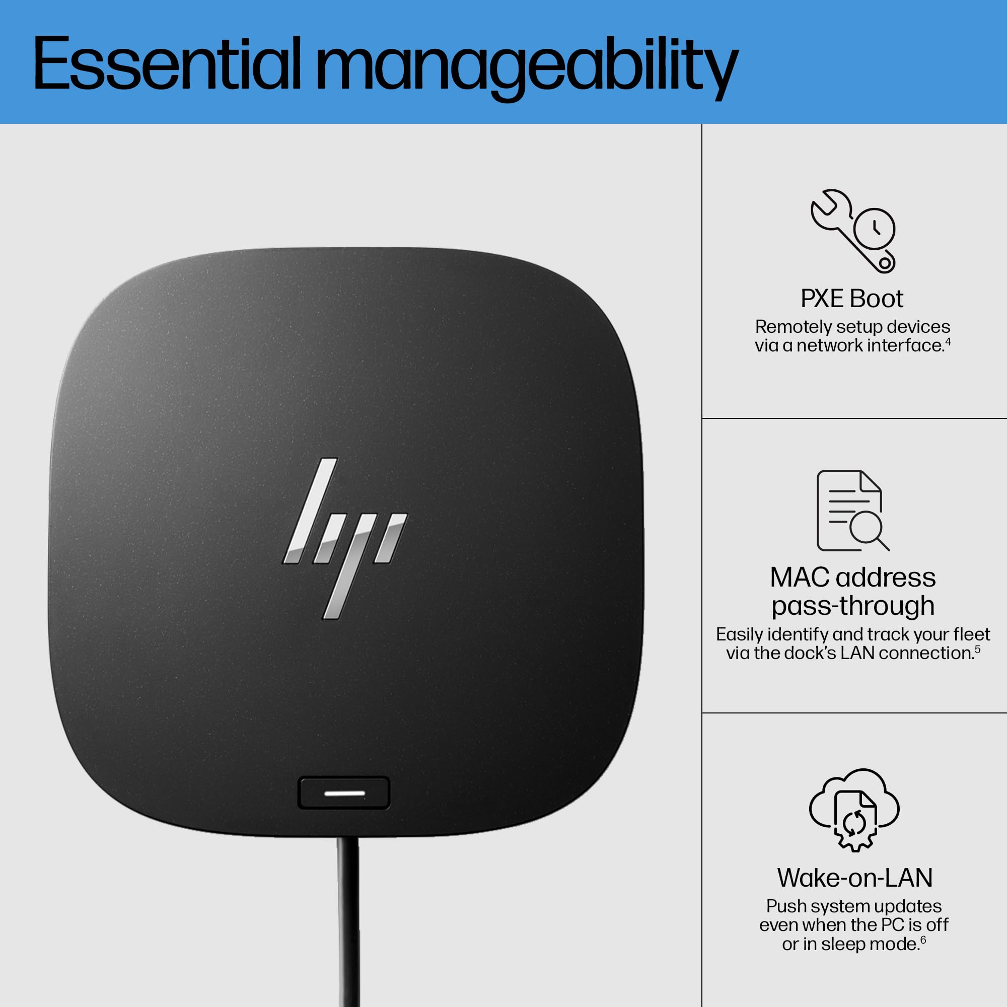HP USB-C Dock G5-11-in-1 Adapter for Both USB-C and Thunderbolt-Enabled Laptops, PCs, & Notebooks - for Charging, Networking, or Data Transfers - Great for Secure & Remote Management,Black