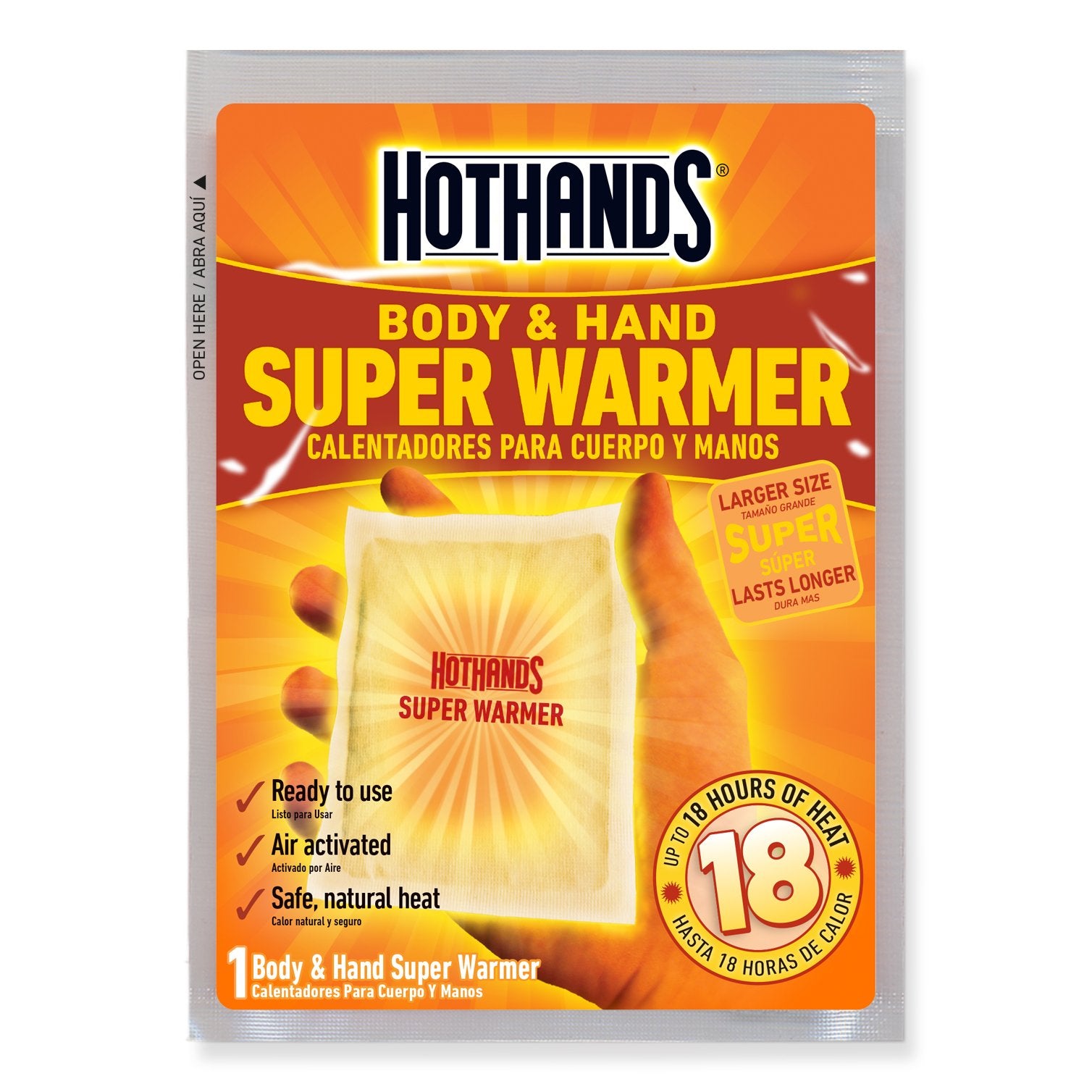 HotHands Toe, Hand, & Body Warmer Variety Pack - Long Lasting Safe Natural Odorless Air Activated Warmers,Beige