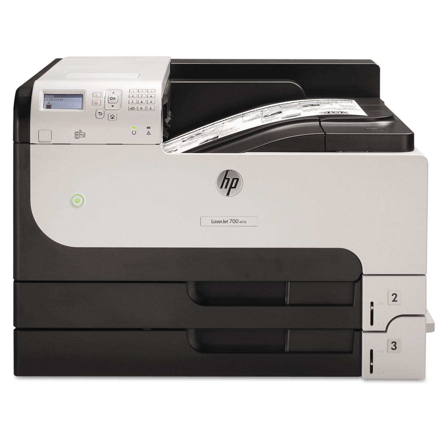 HP LaserJet Enterprise M712dn Monochrome Printer with built-in Ethernet & 2-sided printing (CF236A), Grey