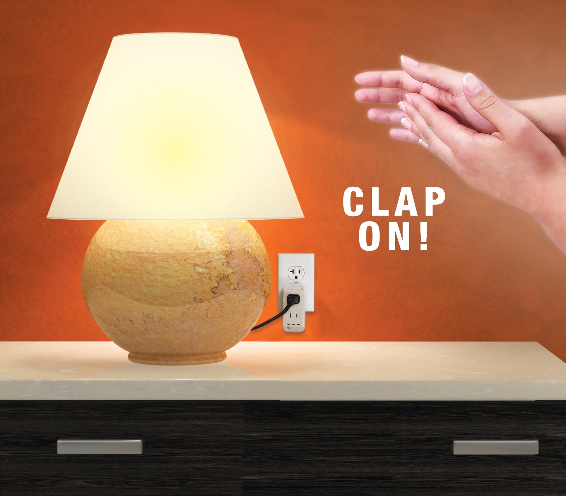 Clapper The Original Home Automation Sound Activated Device, On/Off Light Switch, Clap Detection, As Seen On TV