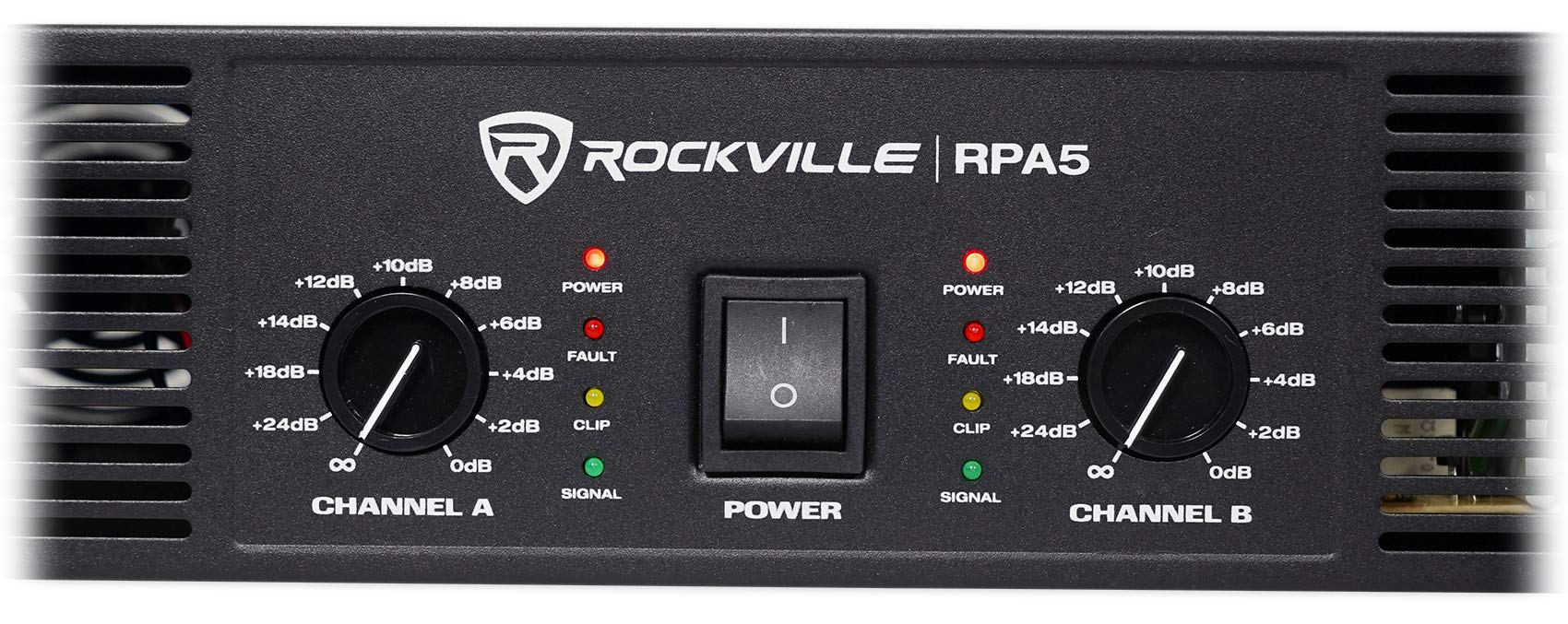 Rockville RPA5 1000W Peak / 400W RMS 2-Channel Power Amplifier, Rack Mountable - Perfect for Live Sound, Pro Audio, DJs