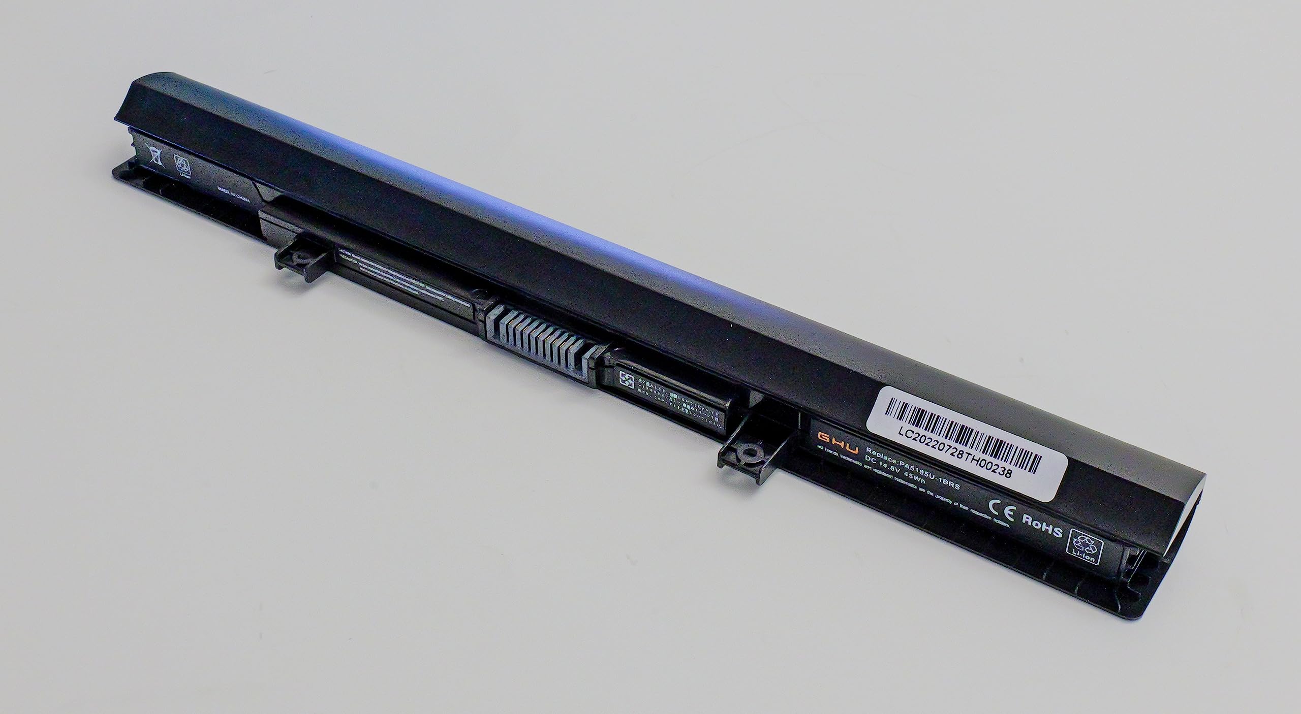 GHU Extended Capacity 2800mAh 45Wh Battery Compatible with Battery for Toshiba C55, PA5185U Battery, PA5185U 1BRS, Satellite S55T Battery, Lasts 3-4 Hours, Rechargeable Over 1000 Cycles, UL Tested