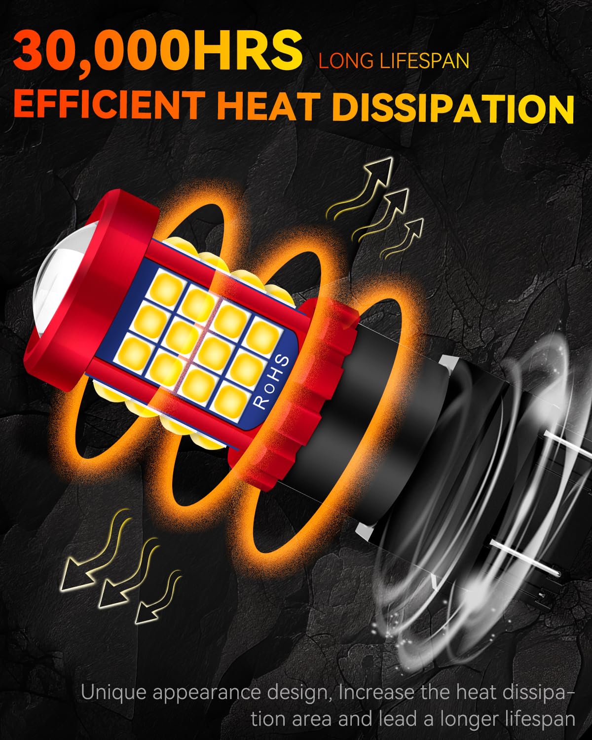 Afibraru 3156 3157 LED Bulb White Reverse Lights, 4114 3057 4157 3457 4057 LED Bulbs 3030 SMD with HD Projector, 6000K White Backup Reverse Brake DRL Tail Light for Motorcycles Cars Trucks Pack of 2