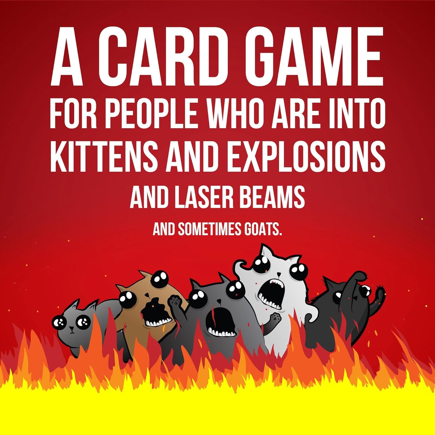 Exploding Kittens Original Edition - Hilarious Game for Family Game Night - Funny Card Games for Ages 7 and Up - 56 Cards - 2-5 Players - 15 Minutes of Play