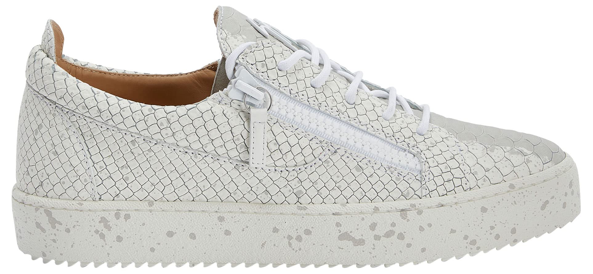 Giuseppe Zanotti, Frankie Low-Top Sneakers Leather, 12, White