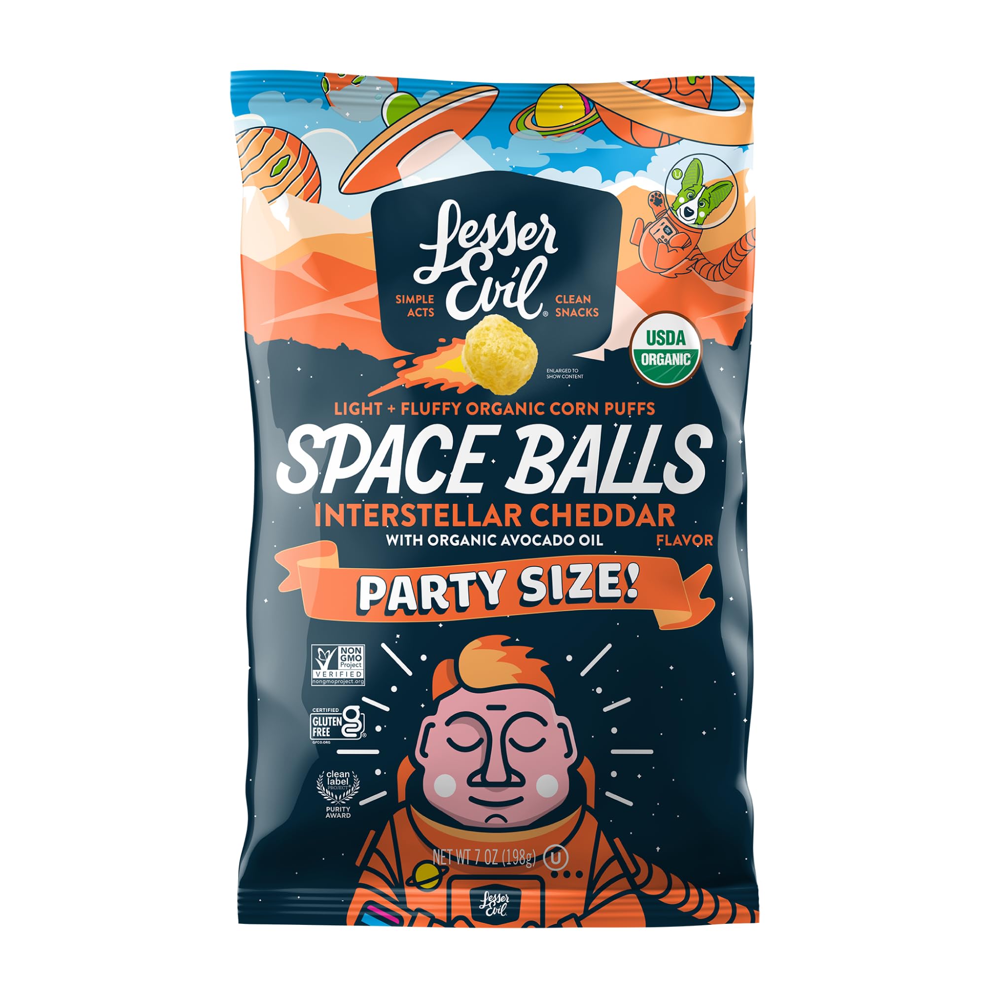 Insterstellar Cheddar Space Balls, 7 oz Bag