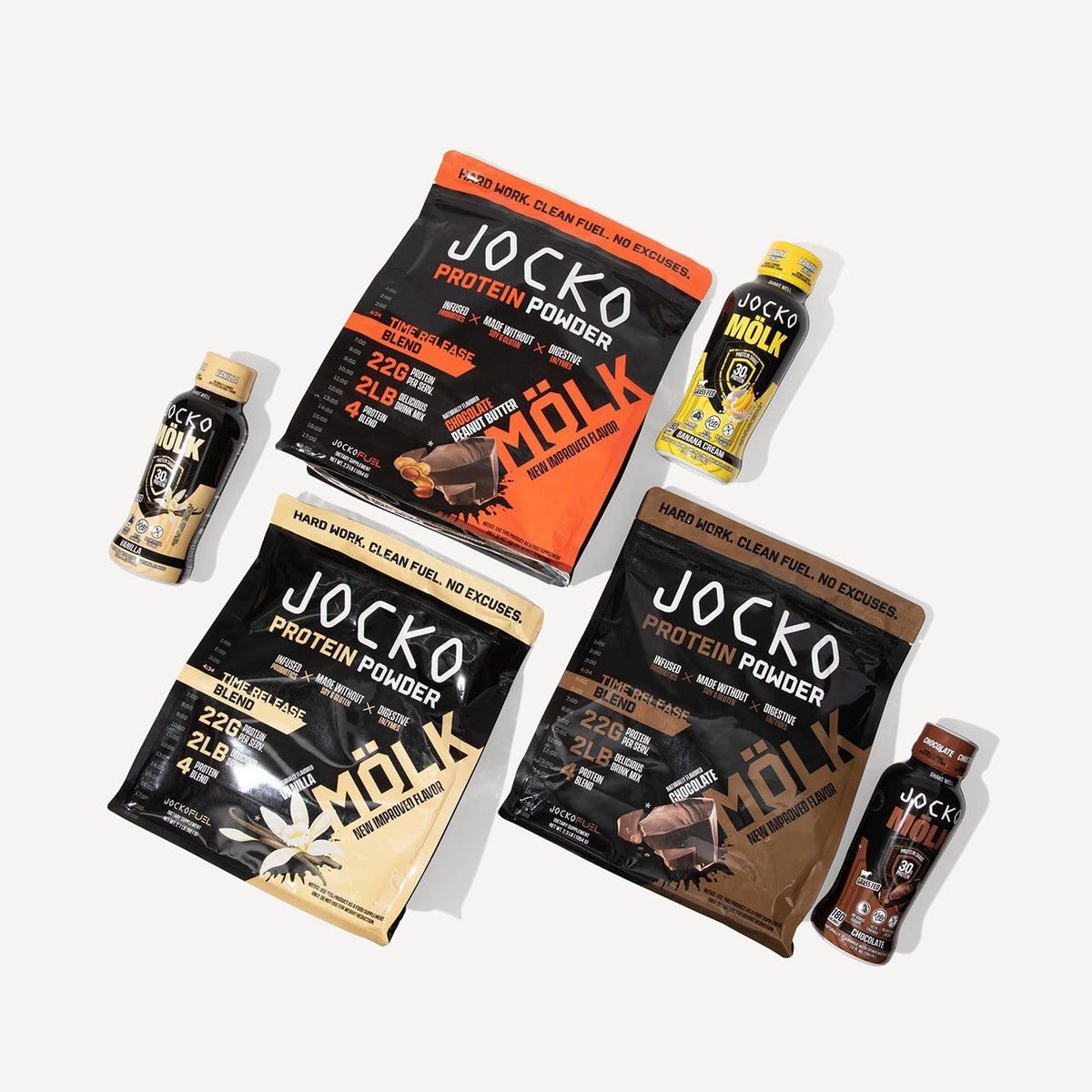 Jocko Mölk 30g Grass Fed Protein Shakes – No Added Sugar Protein Drinks KETO Friendly - Ready to Drink 12 FL Oz (Pack of 12) Vanilla