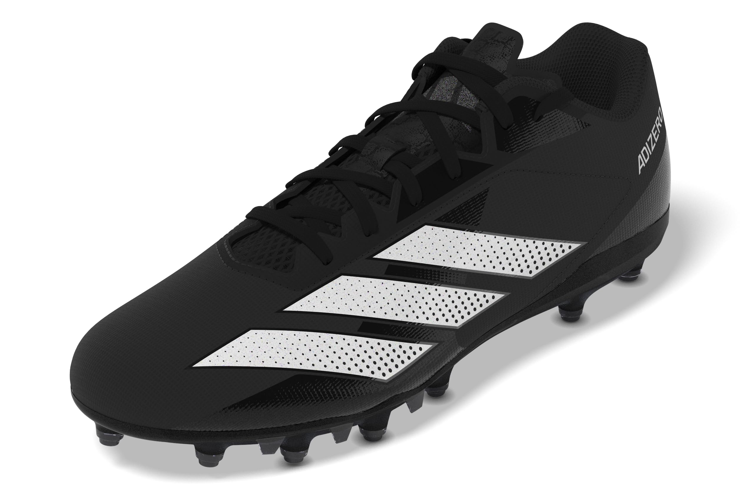 adidas Men's Adizero Electric.2 American Football Sneaker, Black/White/Black, 7