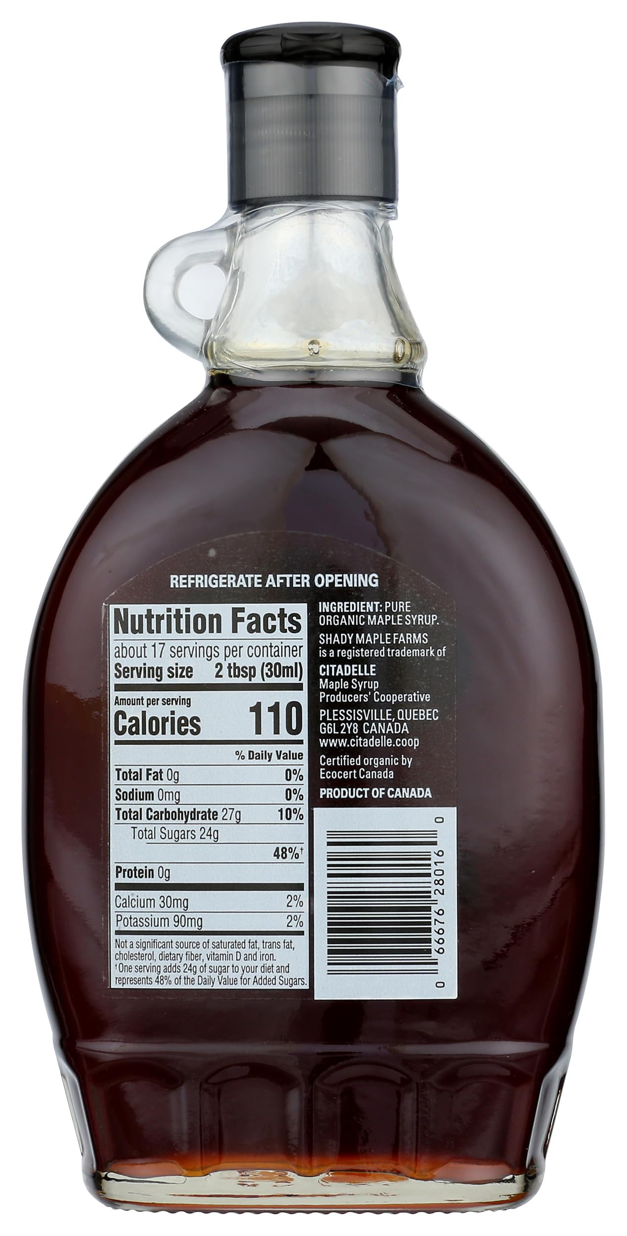 SHADY MAPLE FARMS Organic Very Dark Maple Syrup, 16.9 FZ