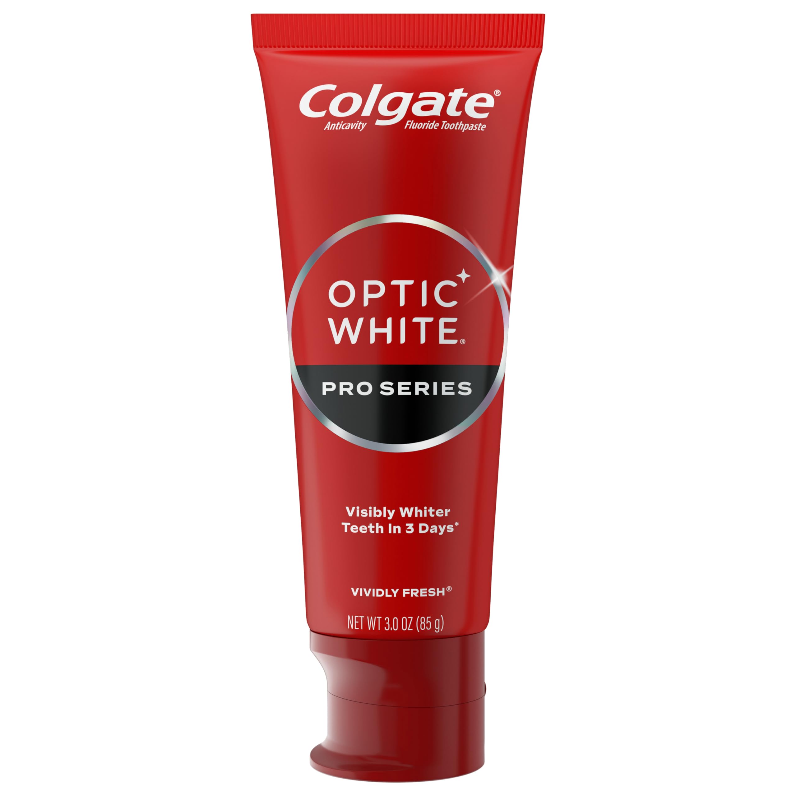 Colgate Optic White Pro Series Whitening Toothpaste with 5% Hydrogen Peroxide, Vividly Fresh, 3 Oz Tube