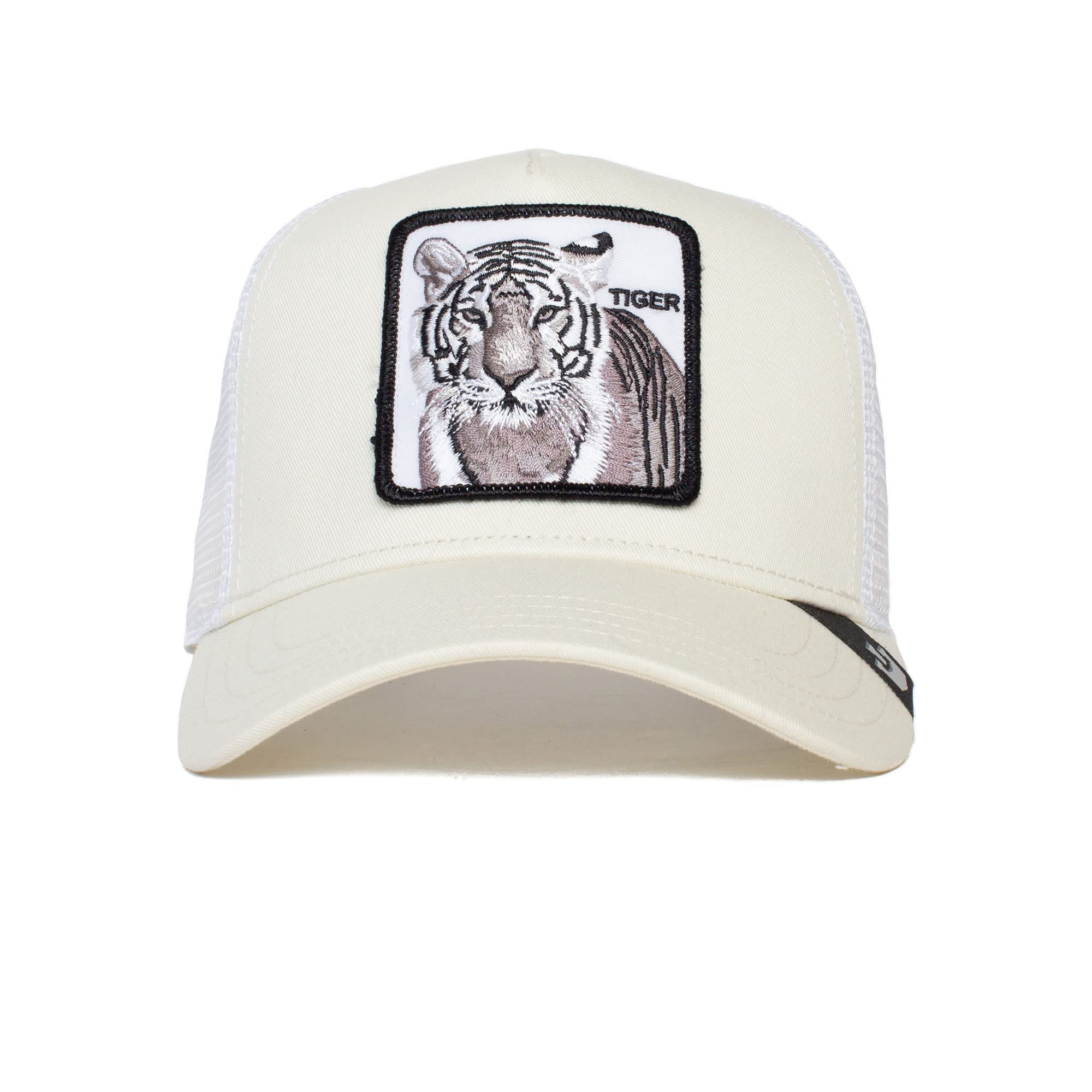 Goorin Bros. The Farm Unisex Original Adjustable Snapback Trucker Hat, White (White Tiger), One Size